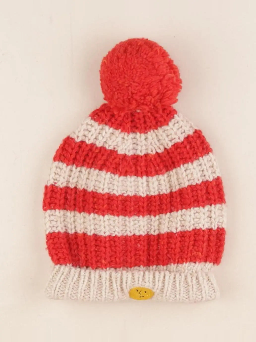 Bobo Choses - bonnet beige, rouge - 12/24 mois