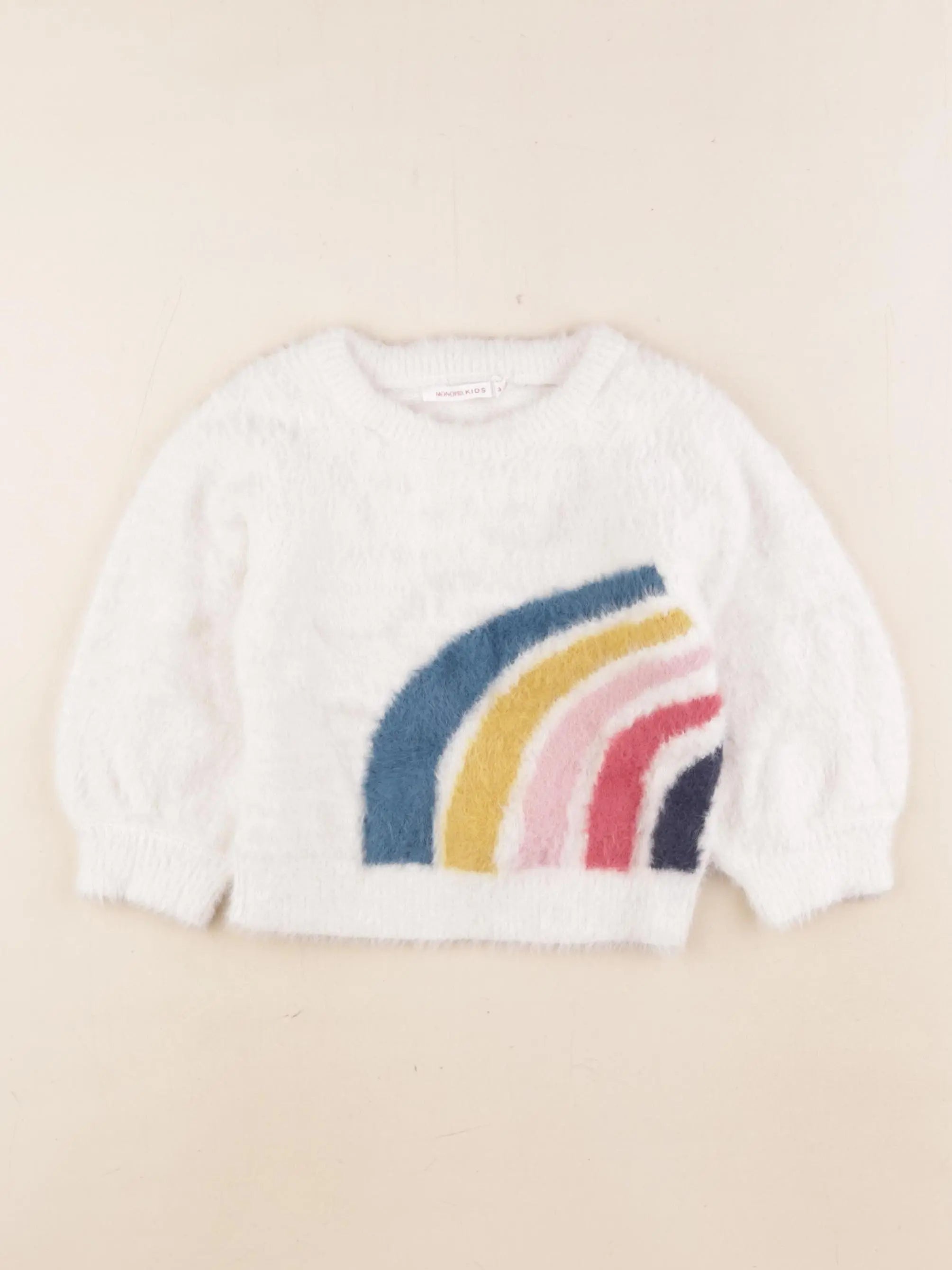 Monoprix - pull blanc - 3 ans