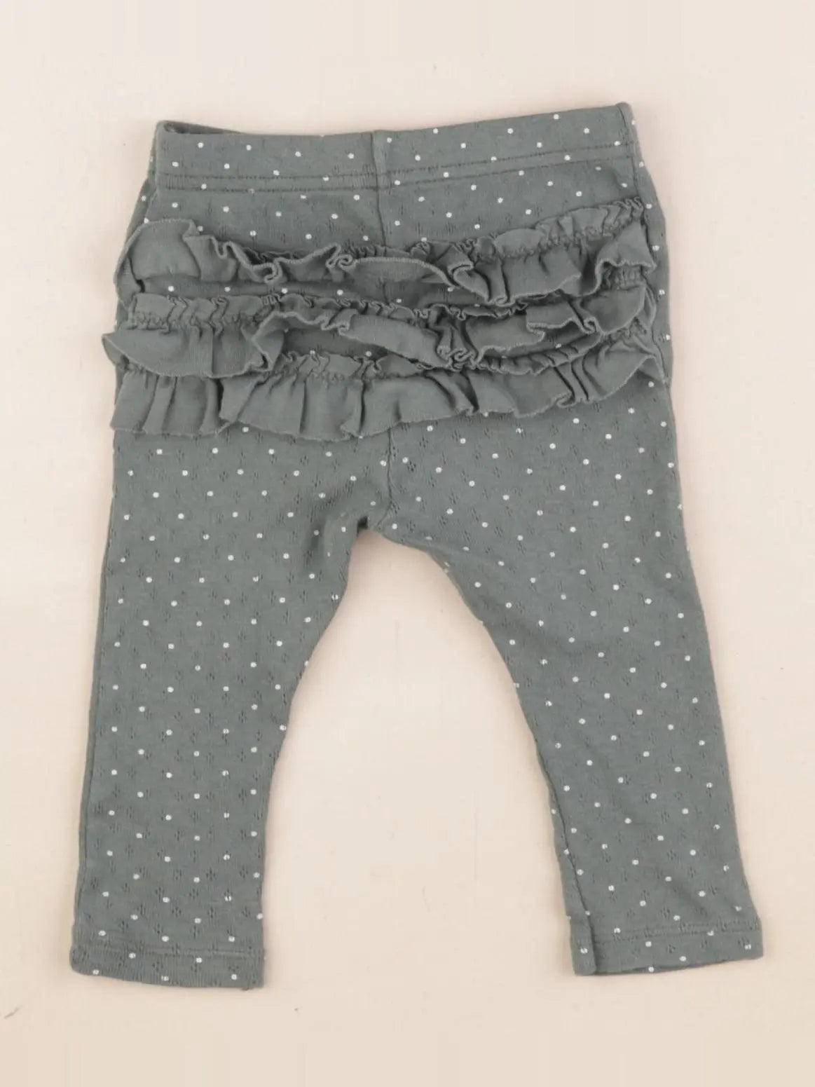 Petit Bateau - legging vert - 6 mois