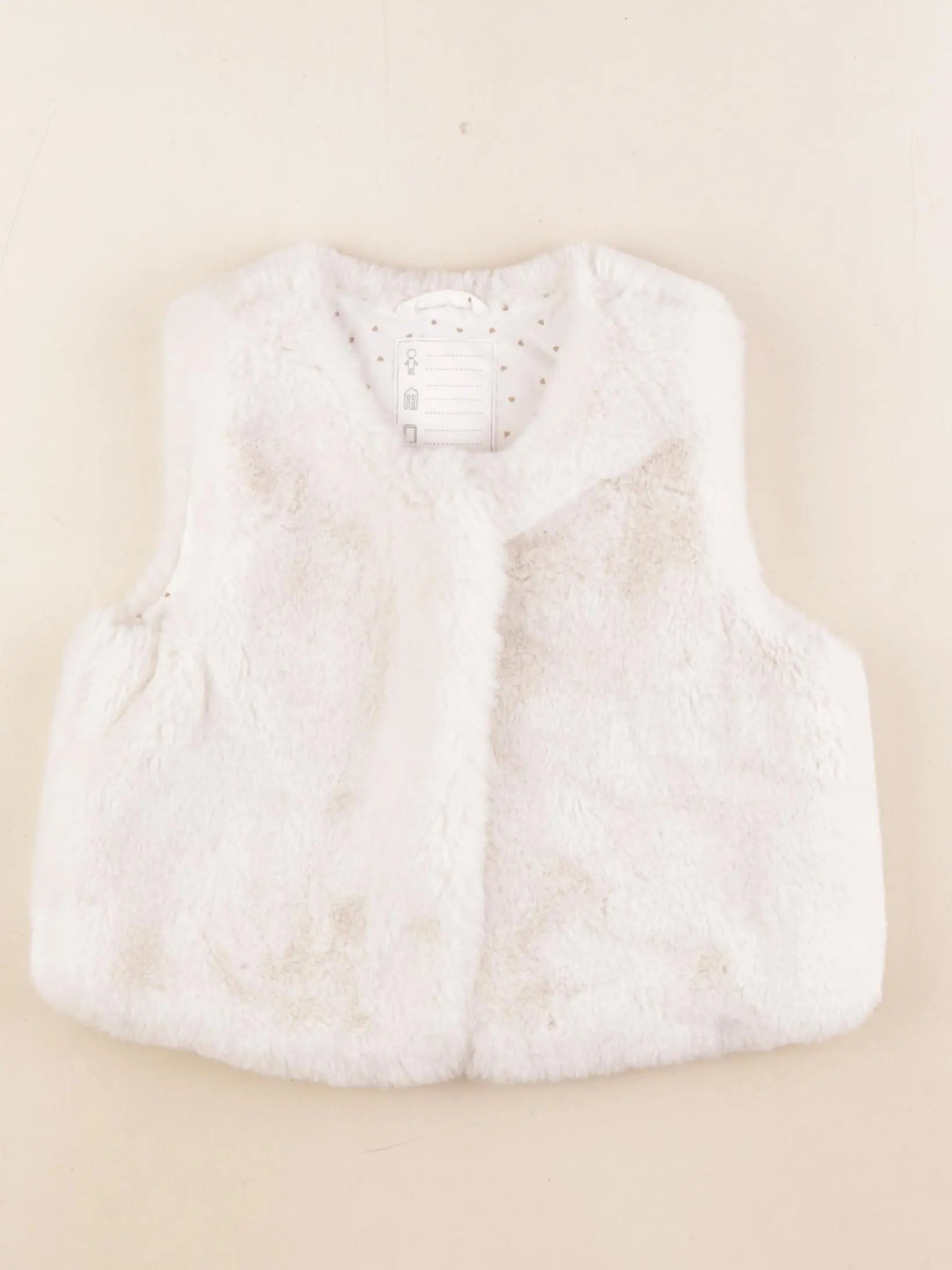 Vertbaudet - gilet beige - 6 ans