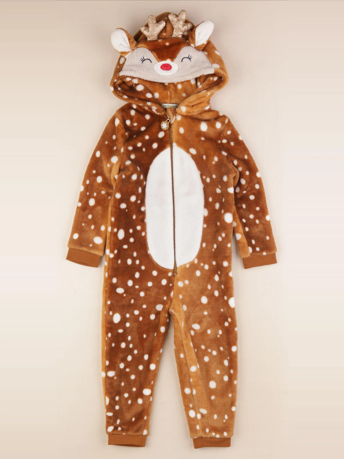 Vertbaudet - sur-pyjama marron, or - 4 ans