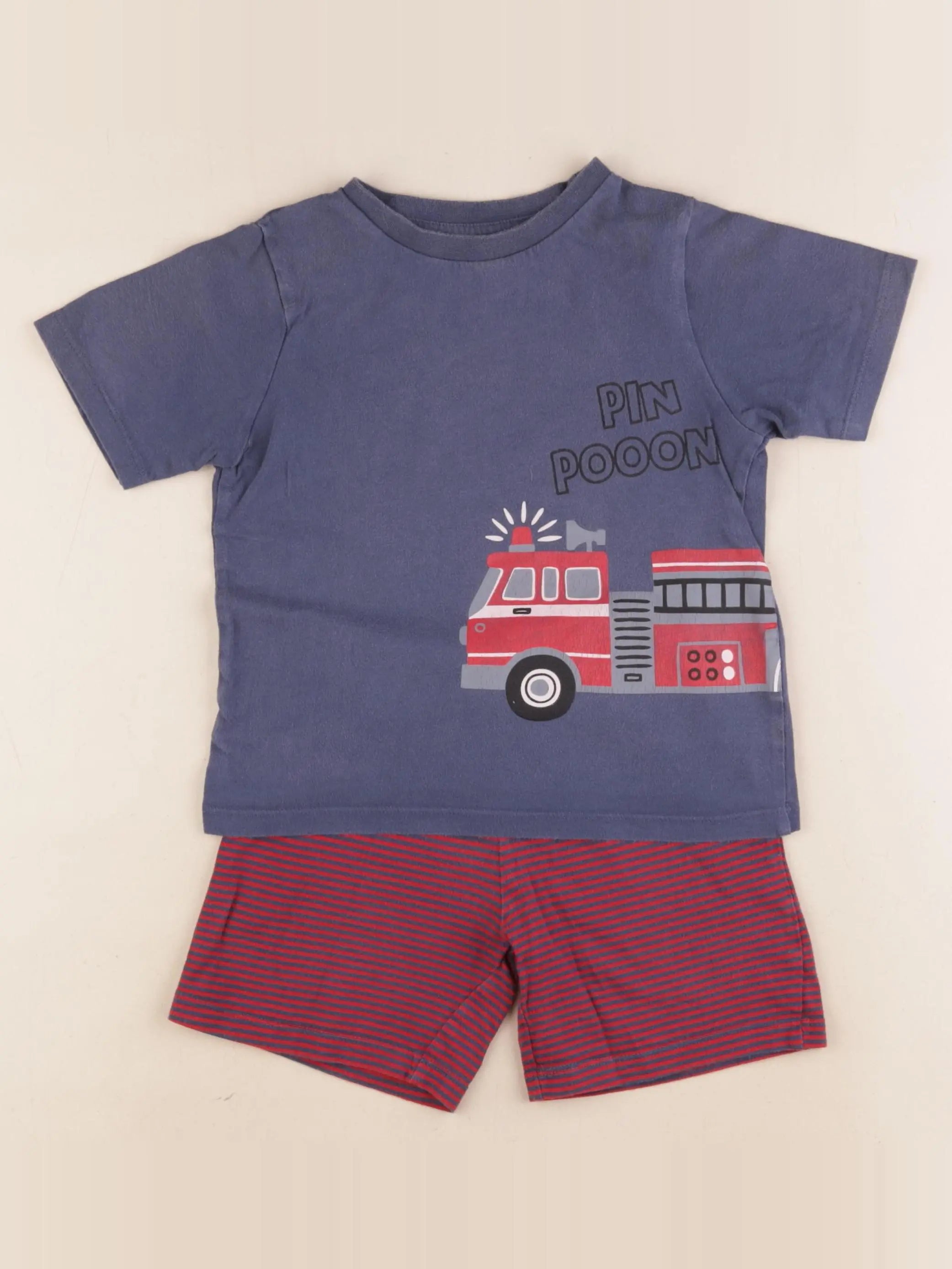 Vertbaudet - pyjama coton bleu - 5 ans