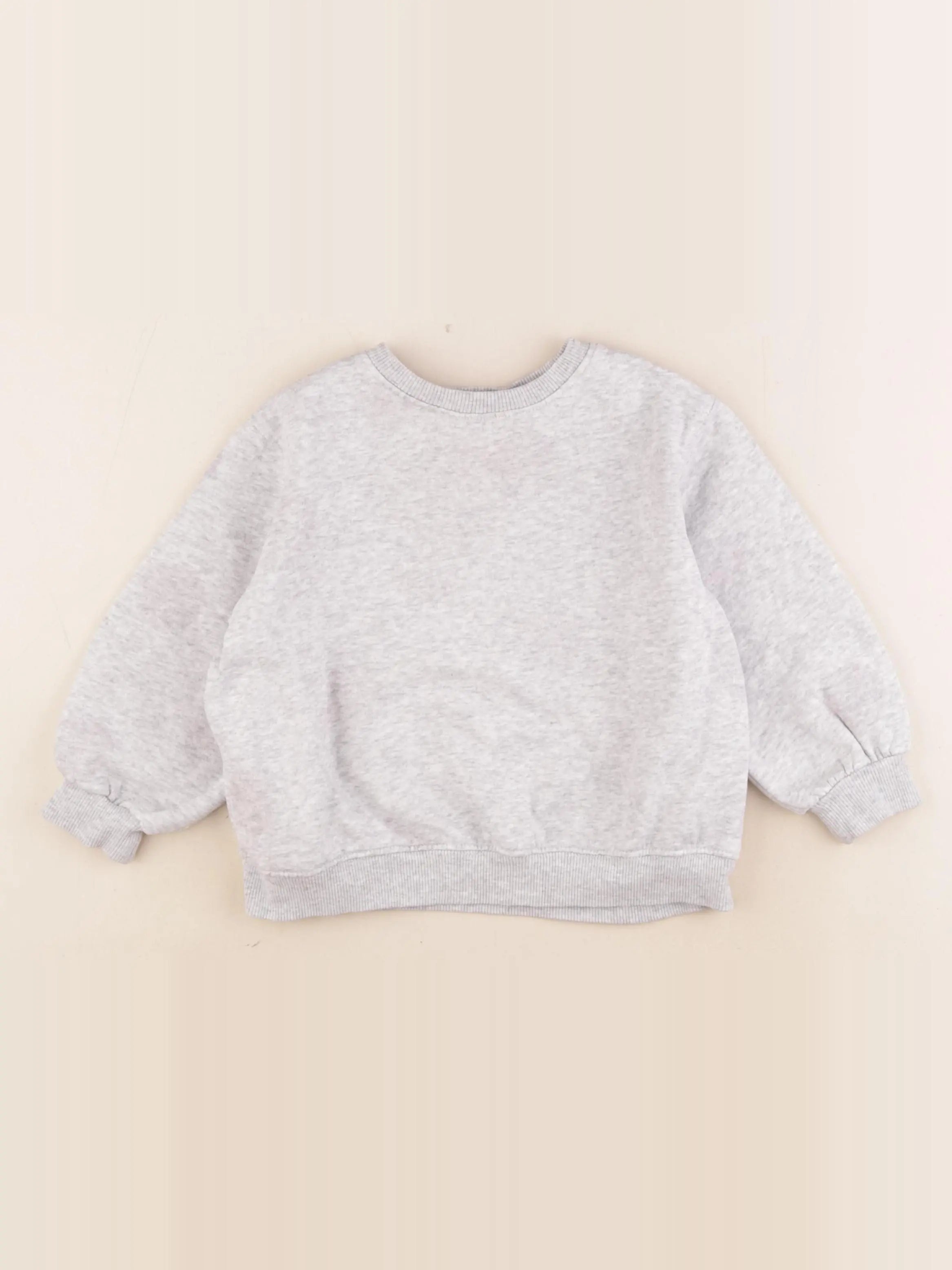 H&M - sweat gris - 2/4 ans