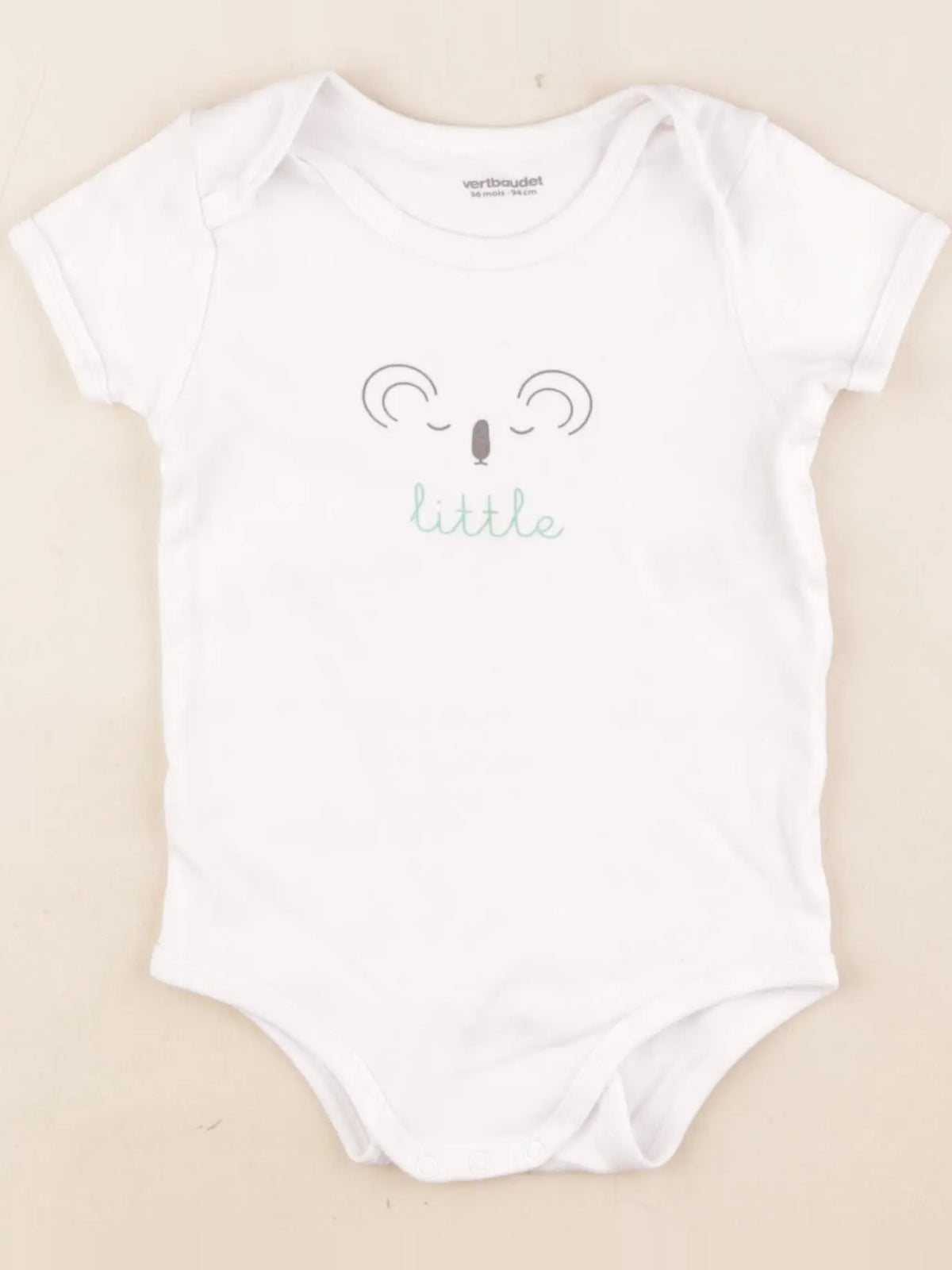 Vertbaudet - body blanc - 3 ans