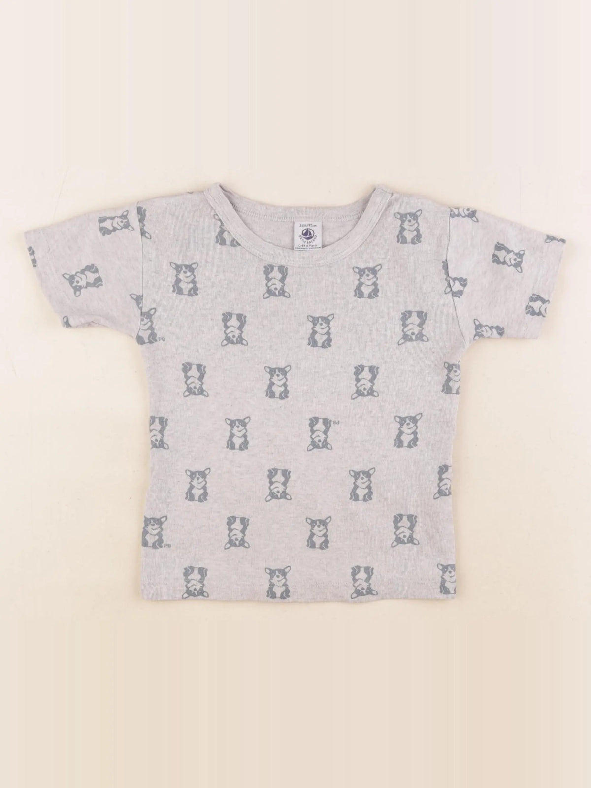 Petit Bateau - maillot de corps gris - 3 ans