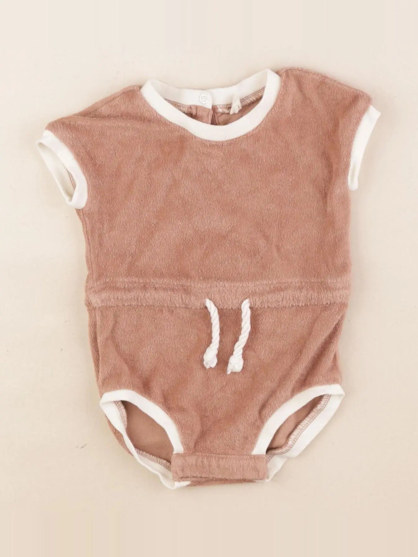 Quincy Mae - combinaison marron - 0/3 mois