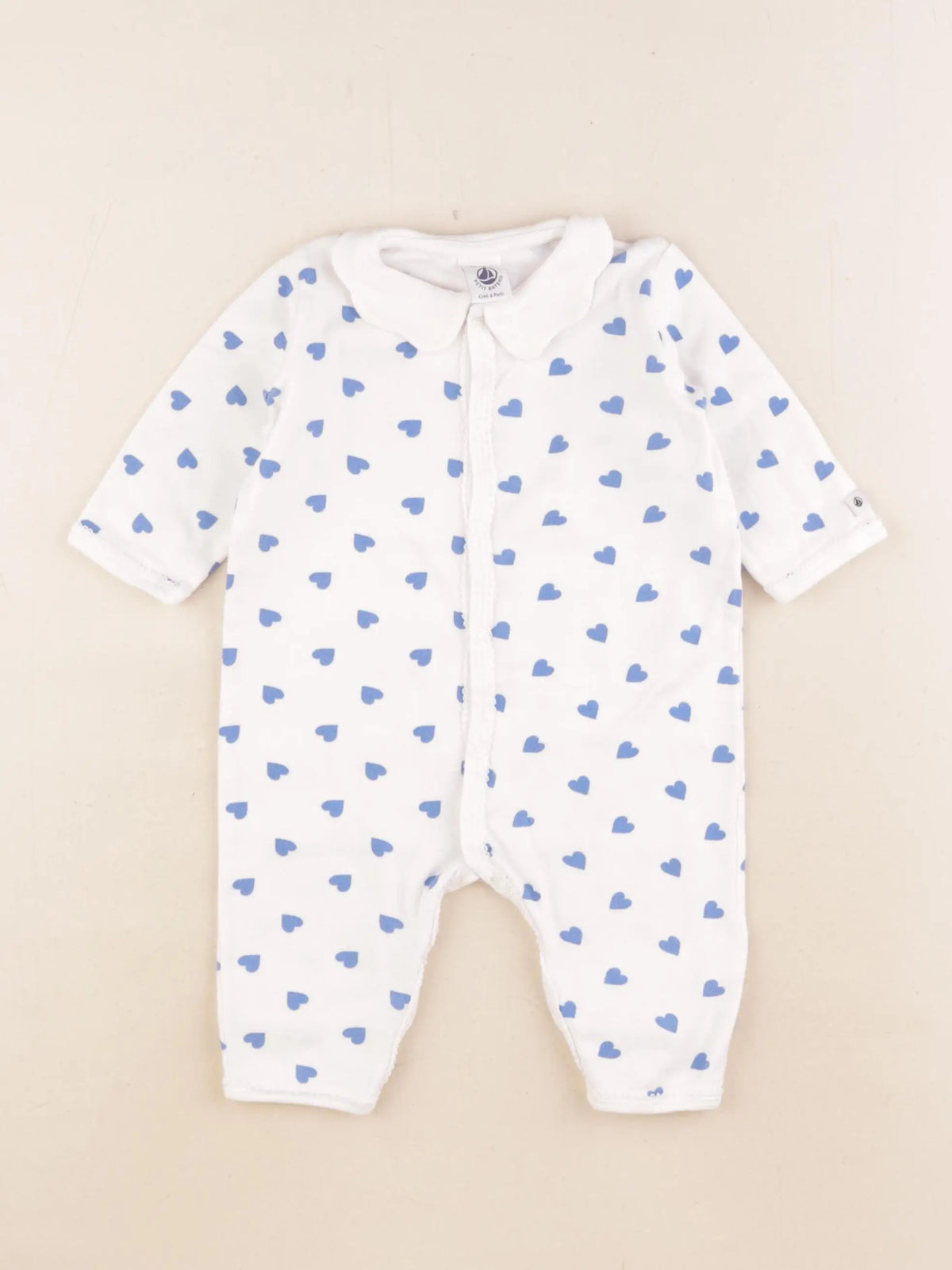 Petit Bateau - combinaison bleu - 6 mois