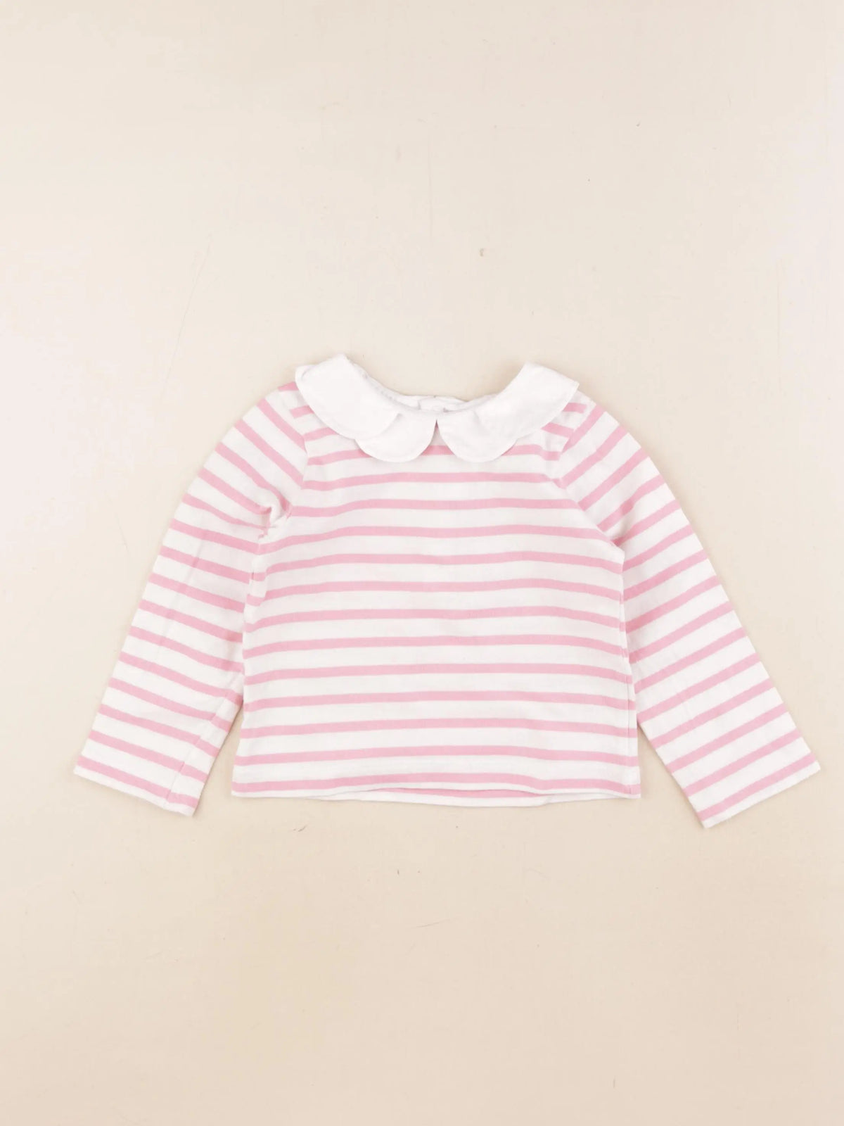 Jacadi - tee-shirt blanc, rose - 2 ans