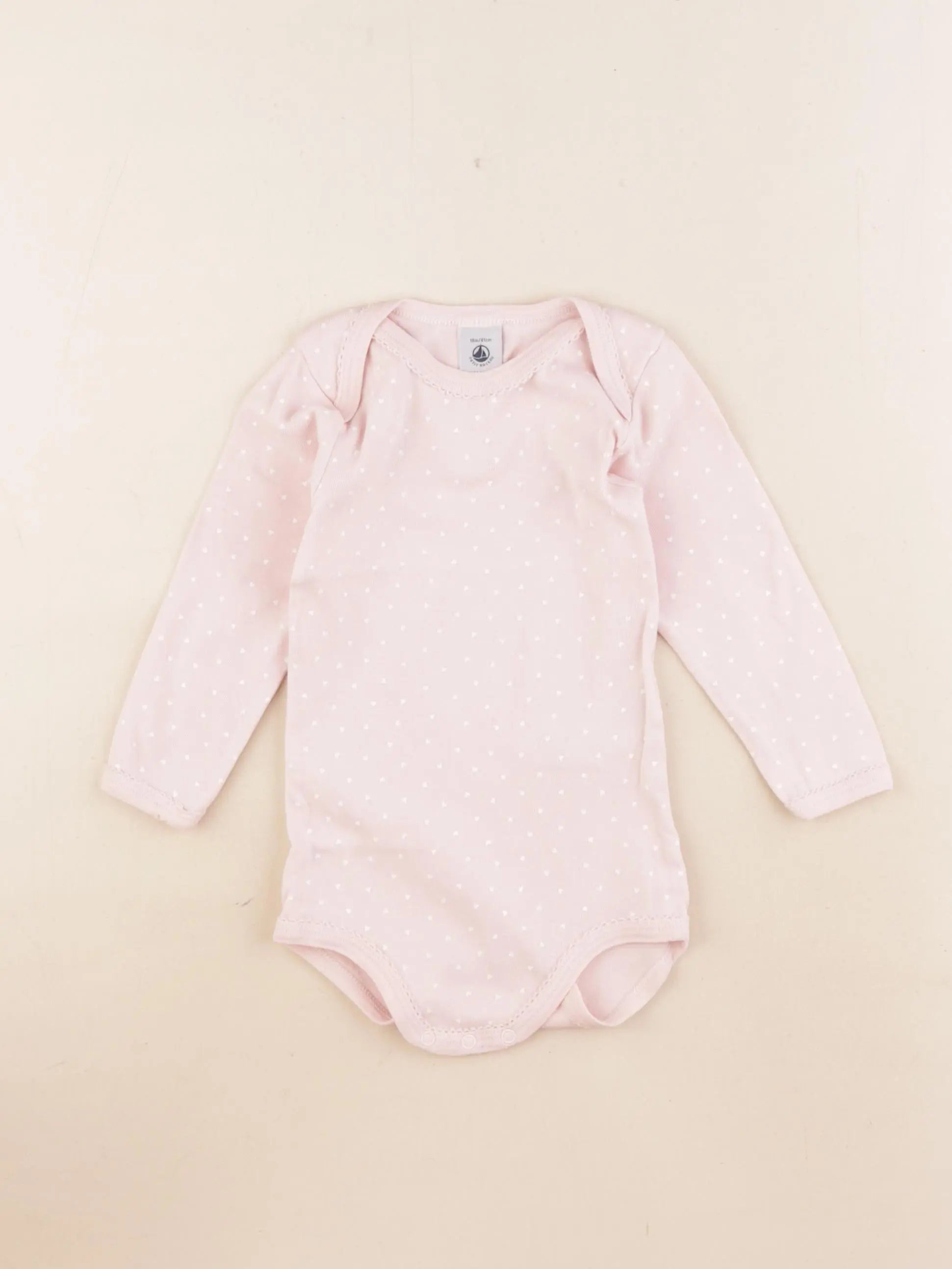 Petit Bateau - body rose - 18 mois