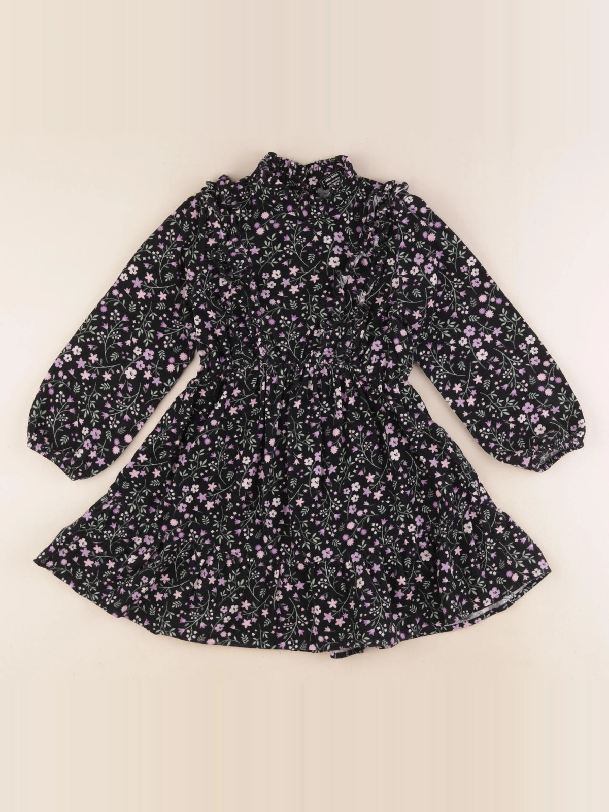 Tape à l'oeil - robe noir, violet - 5 ans