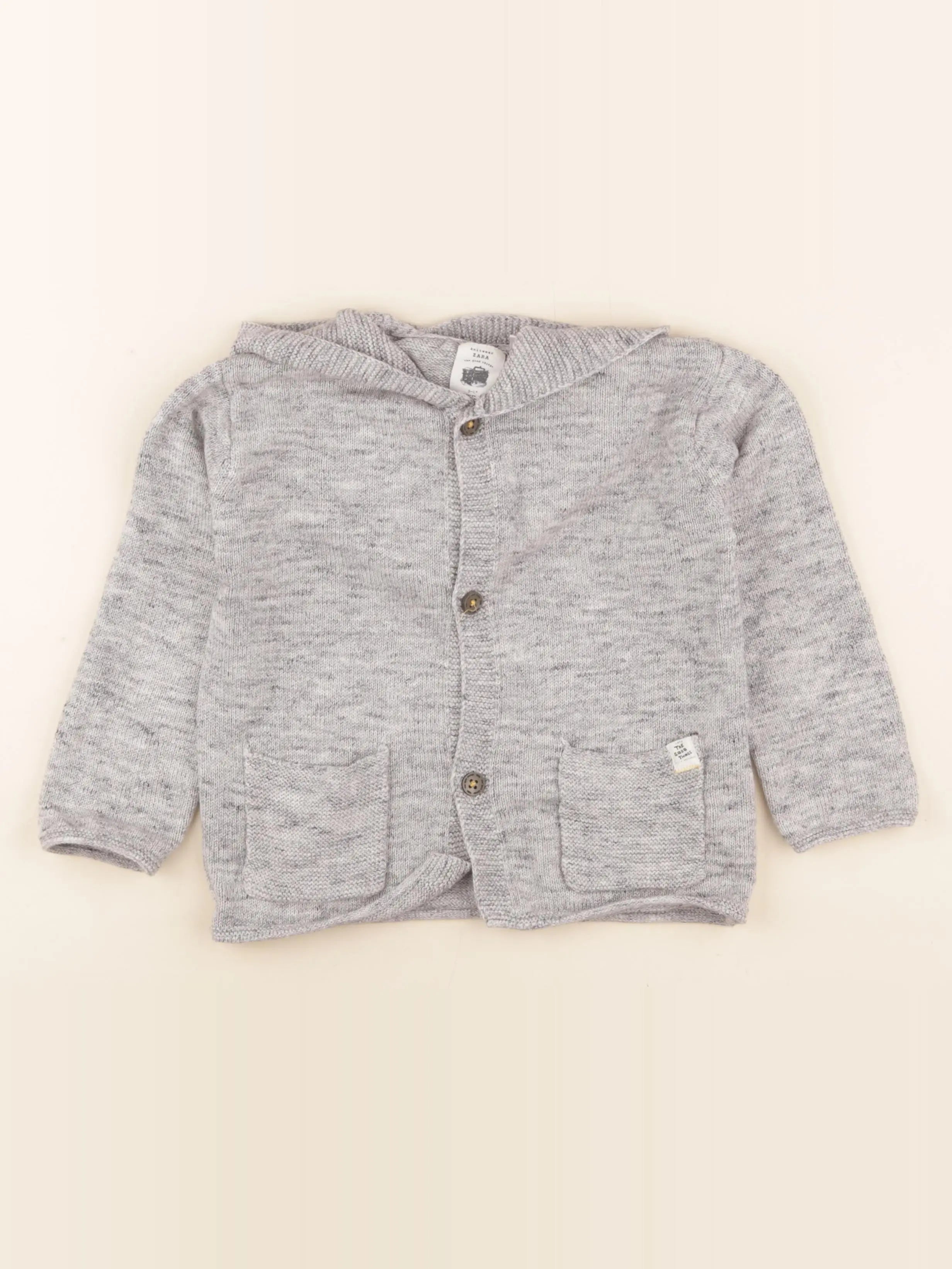 Zara - gilet gris - 3/4 ans
