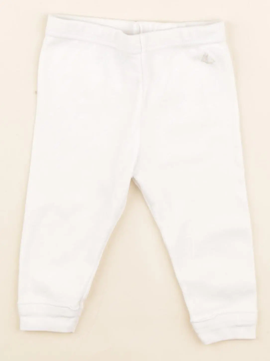 Petit Bateau - legging blanc - 6 mois