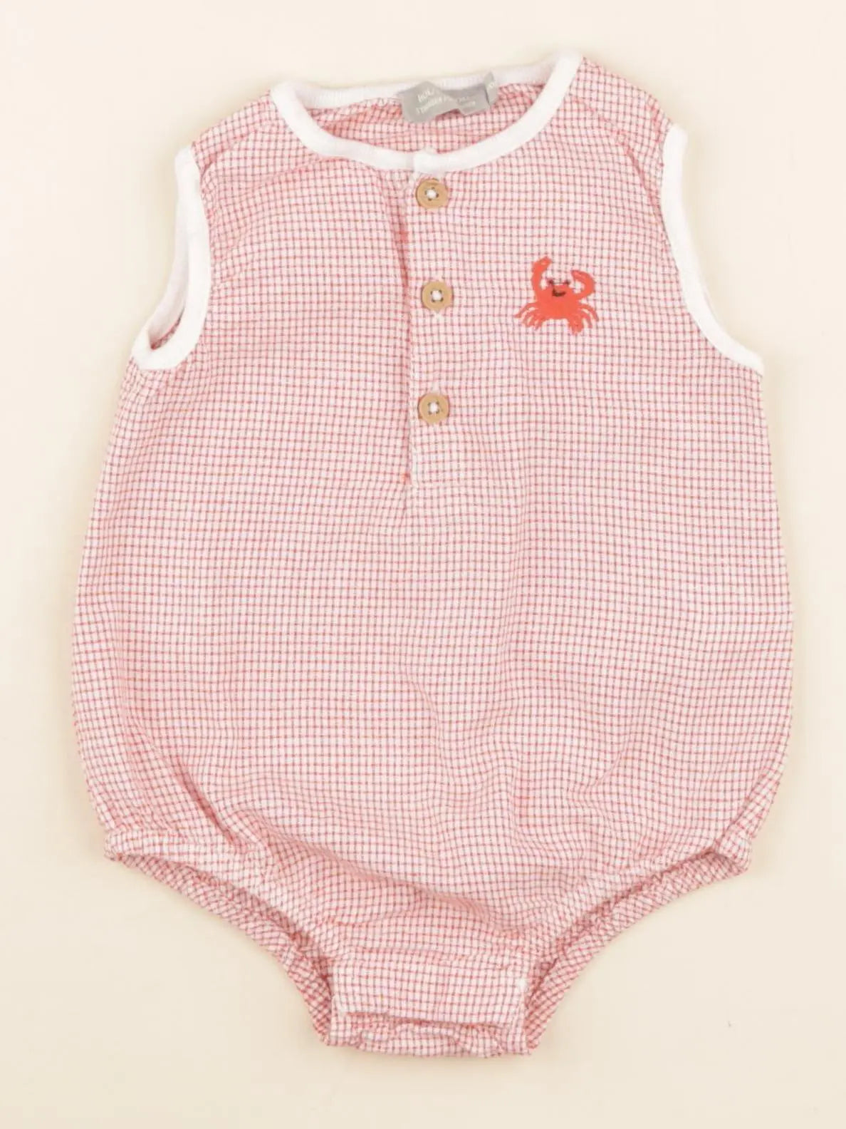 Boutchou - combinaison rouge - 6 mois
