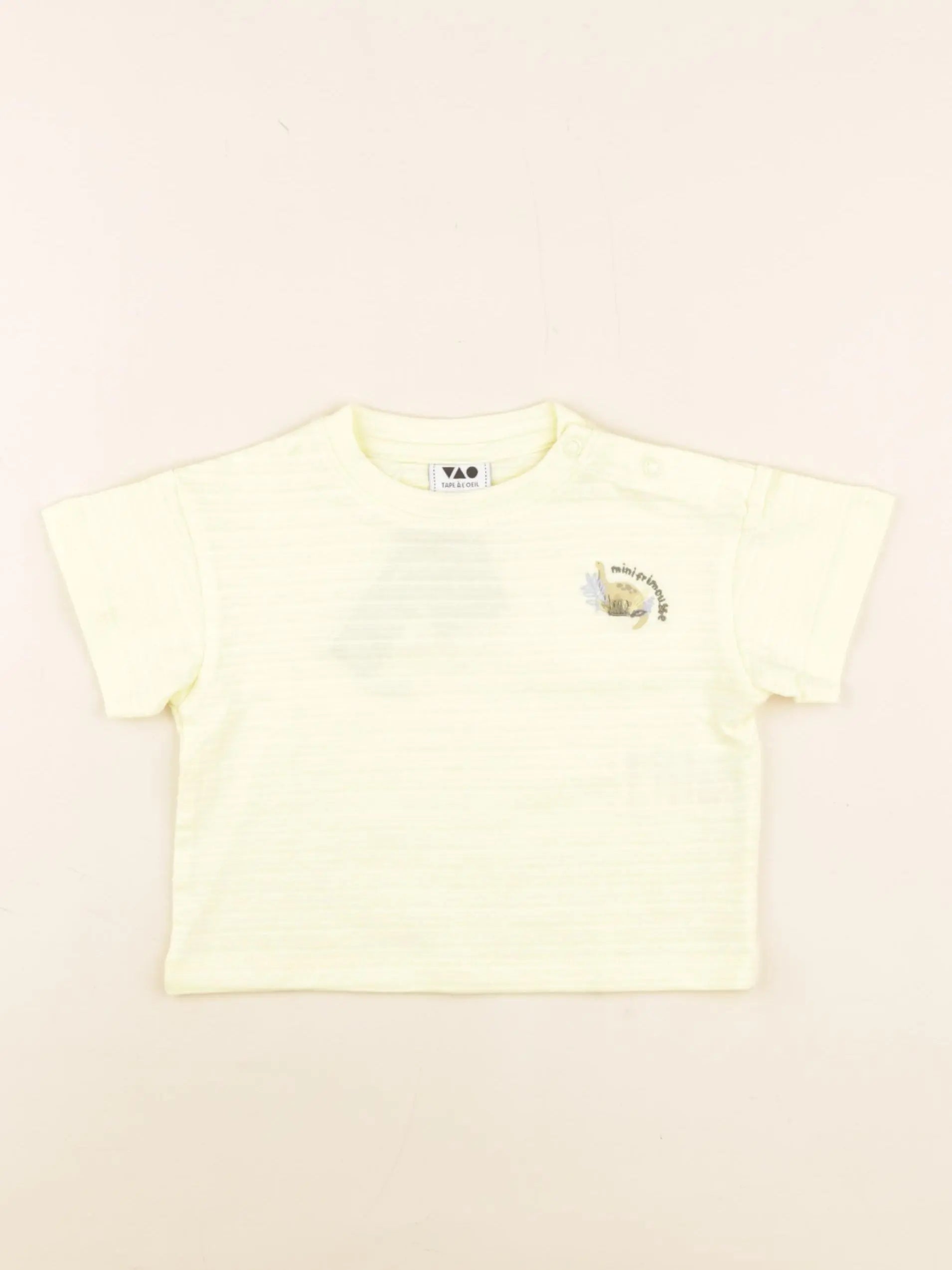 Tape à l'oeil - tee-shirt jaune - 6 mois