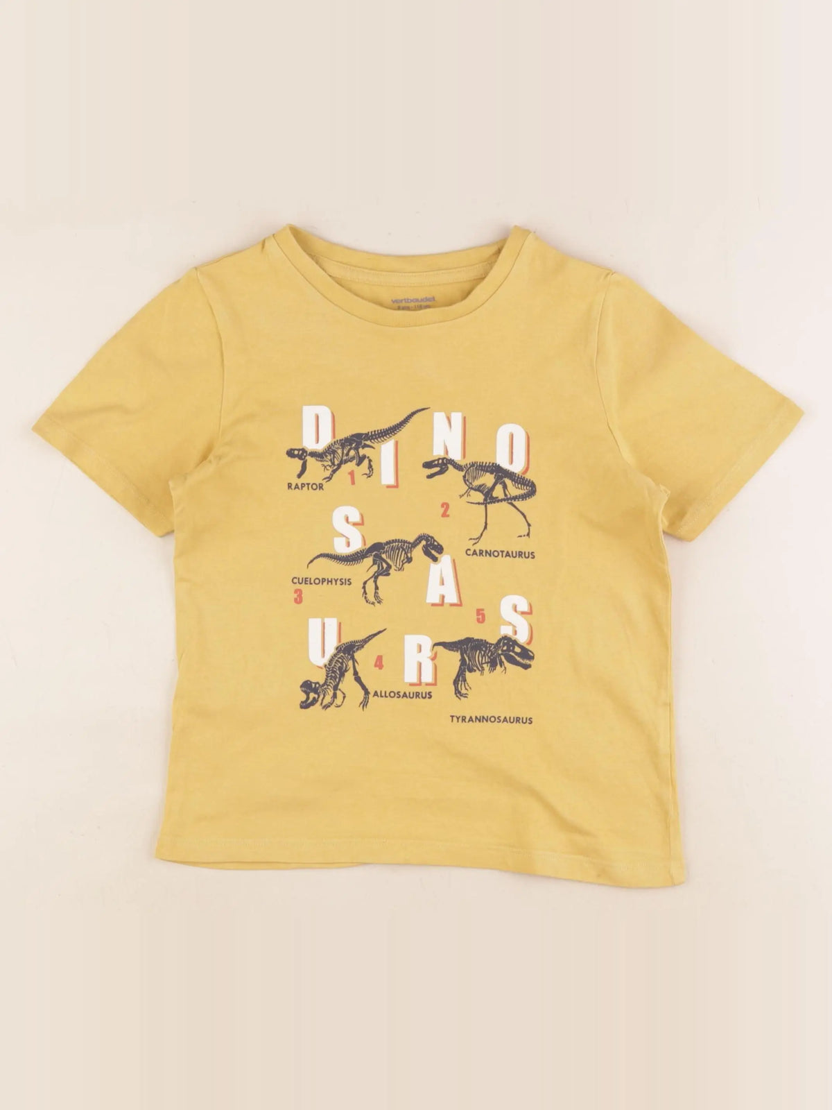 Vertbaudet - tee-shirt jaune - 6 ans