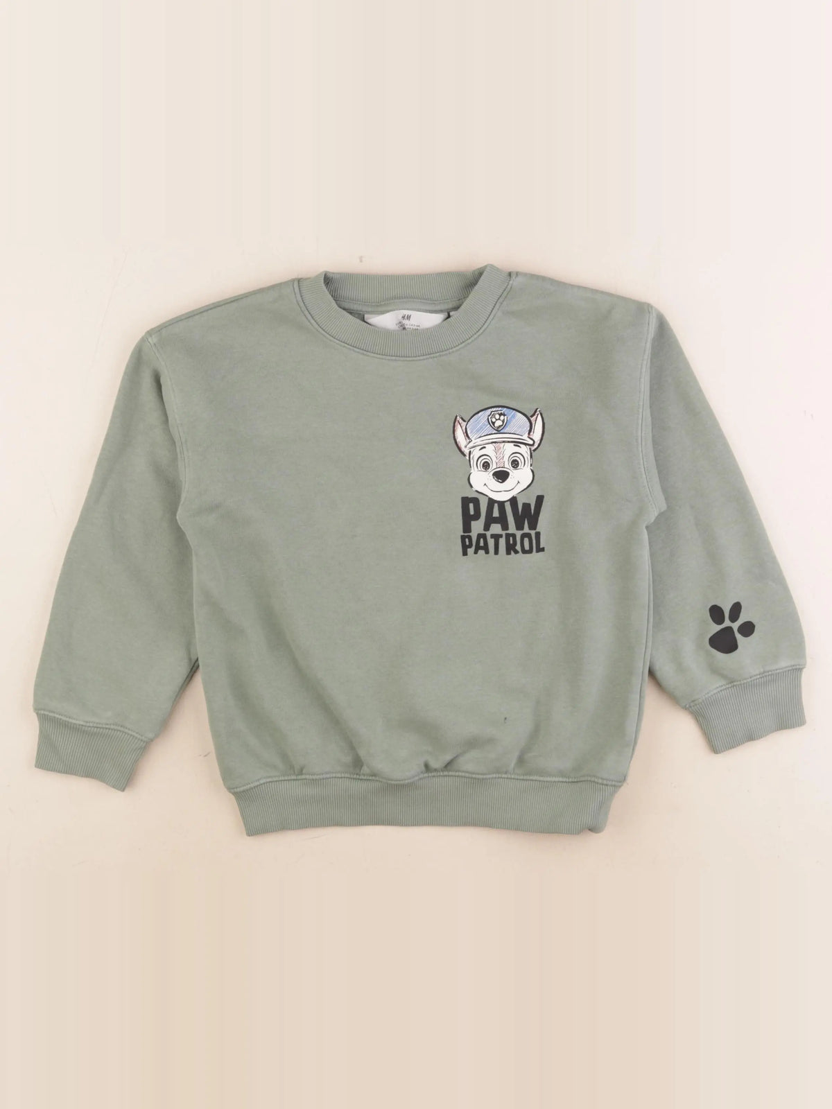 H&M - sweat vert - 5/6 ans