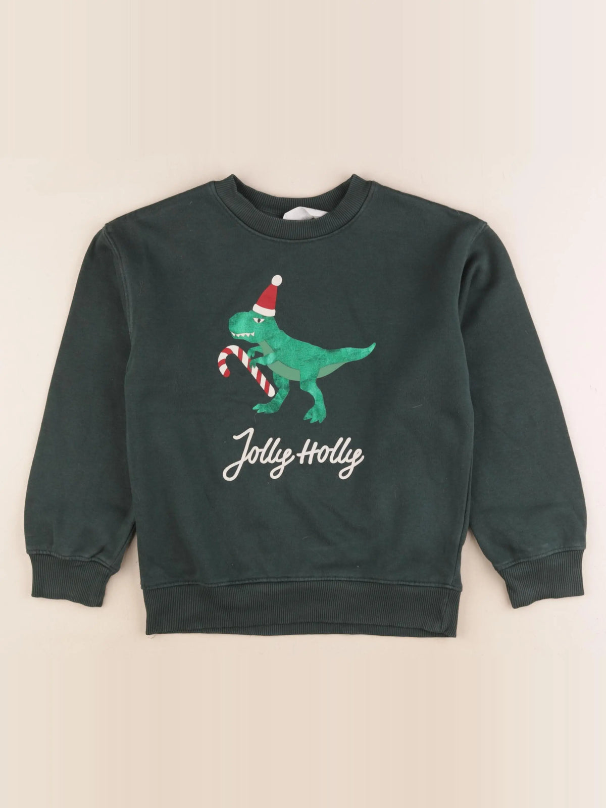 H&M - sweat noir, vert - 6/8 ans