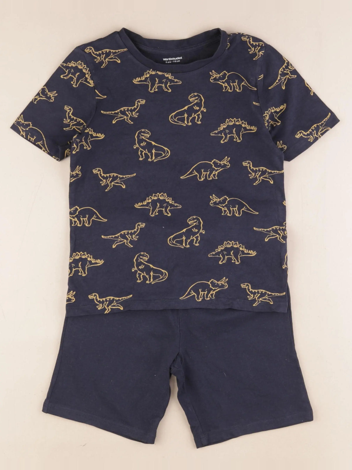 Vertbaudet - pyjama coton bleu - 6 ans