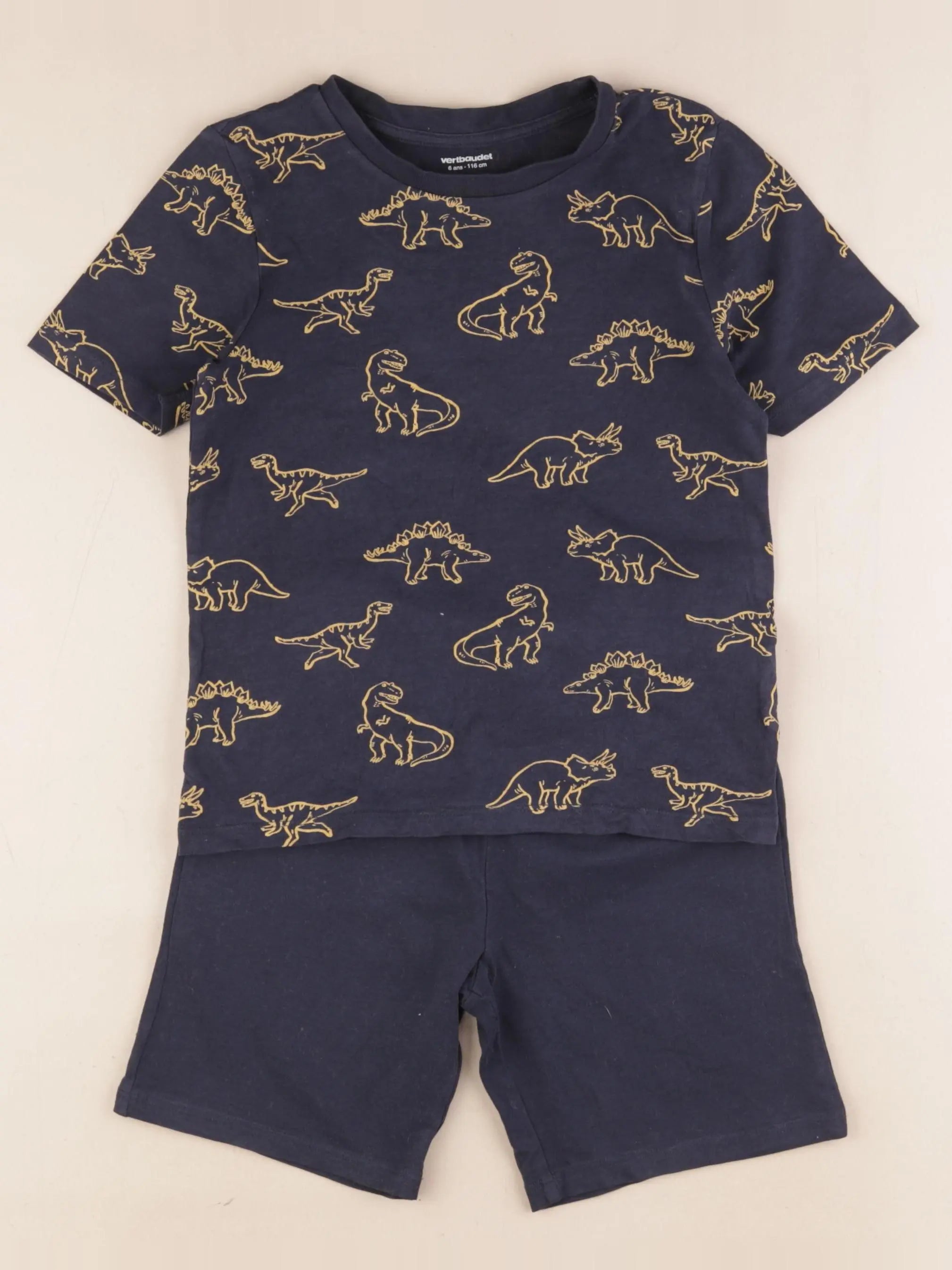 Vertbaudet - pyjama coton bleu - 6 ans
