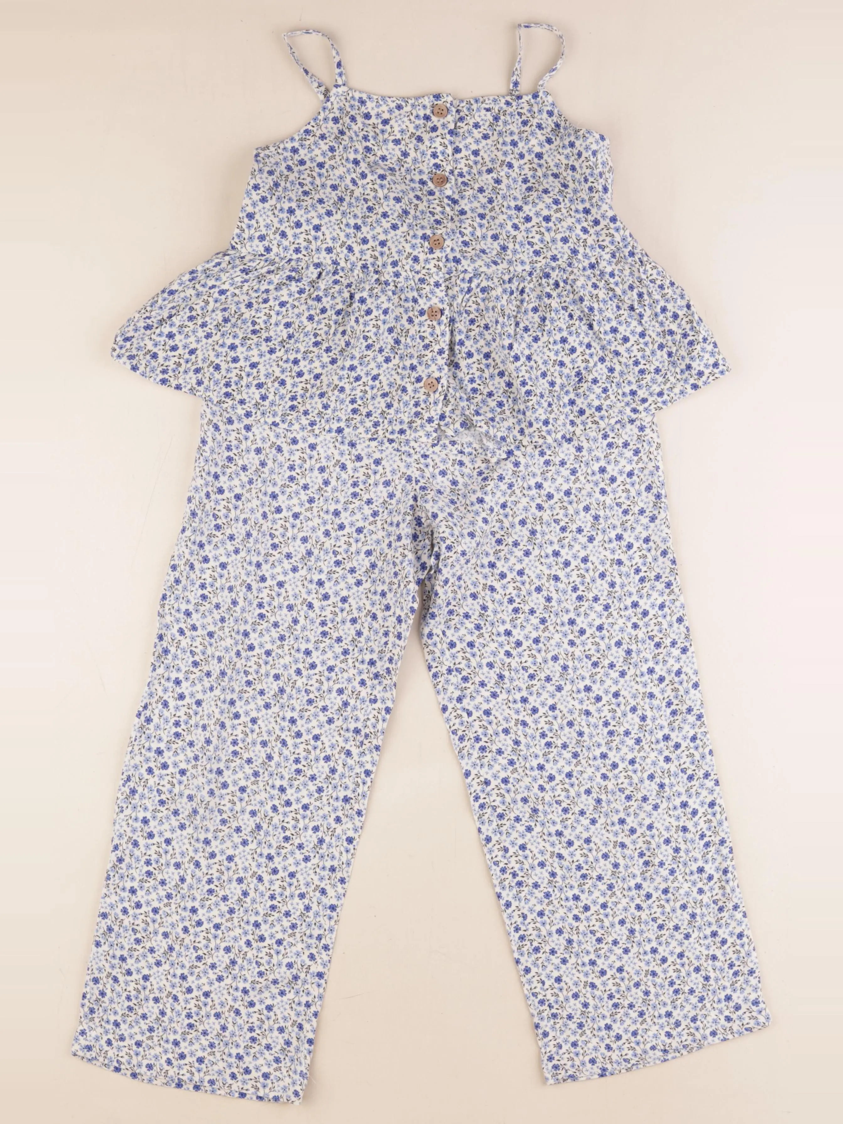 H&M - ensemble bleu - 7/8 ans