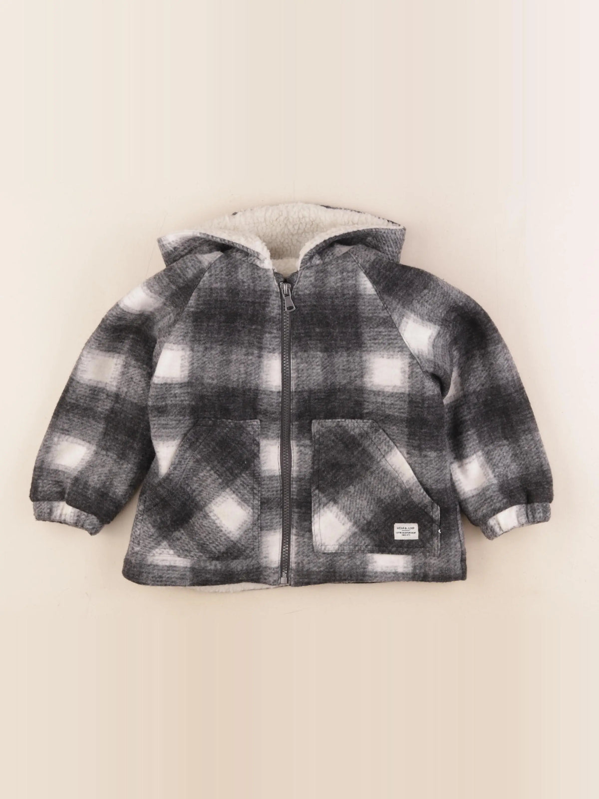 Zara - veste doublé gris - 3 ans