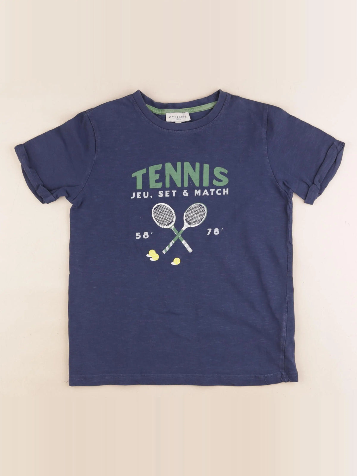 Cyrillus - tee-shirt bleu - 10 ans