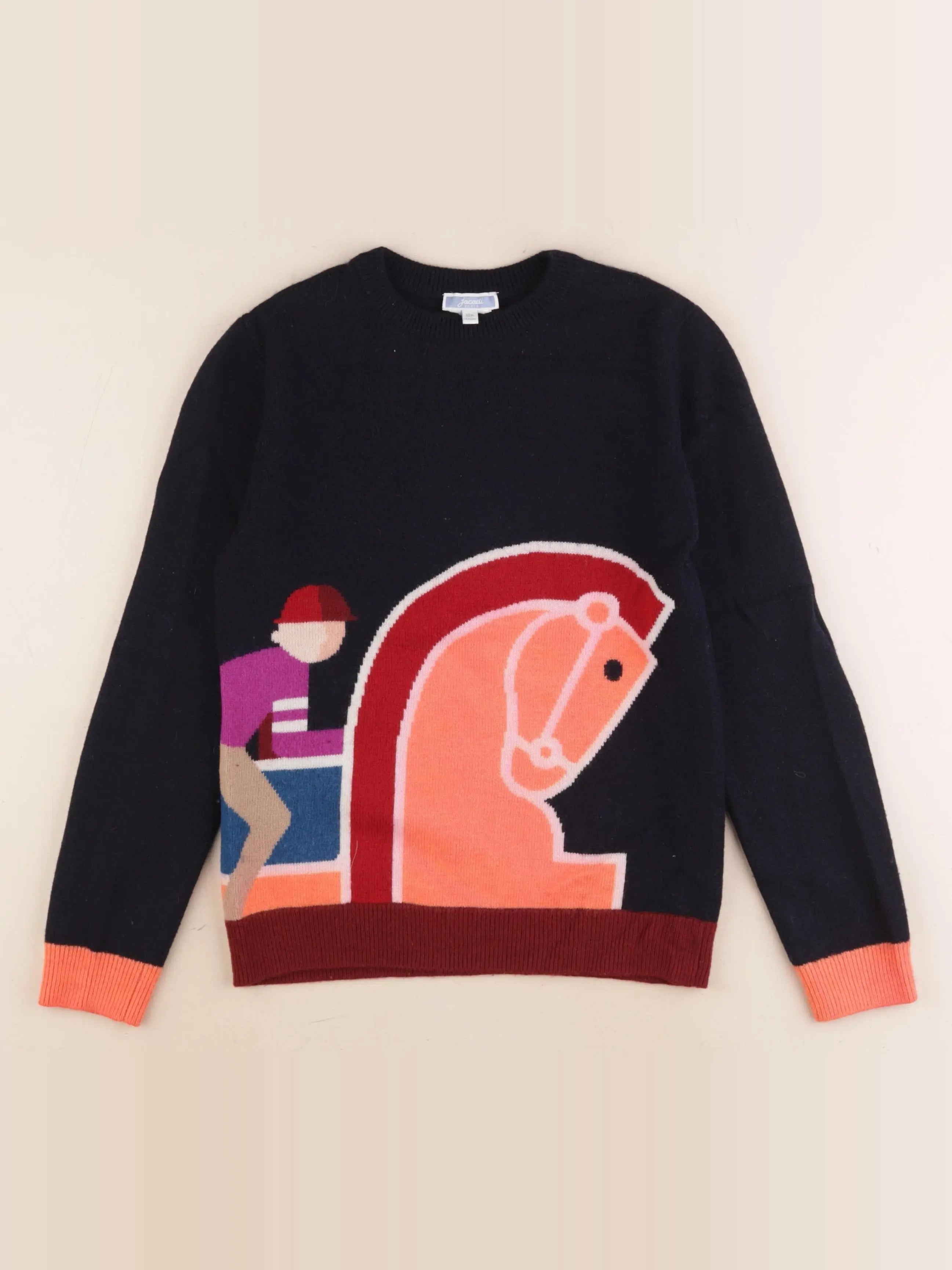 Jacadi - pull bleu - 10 ans