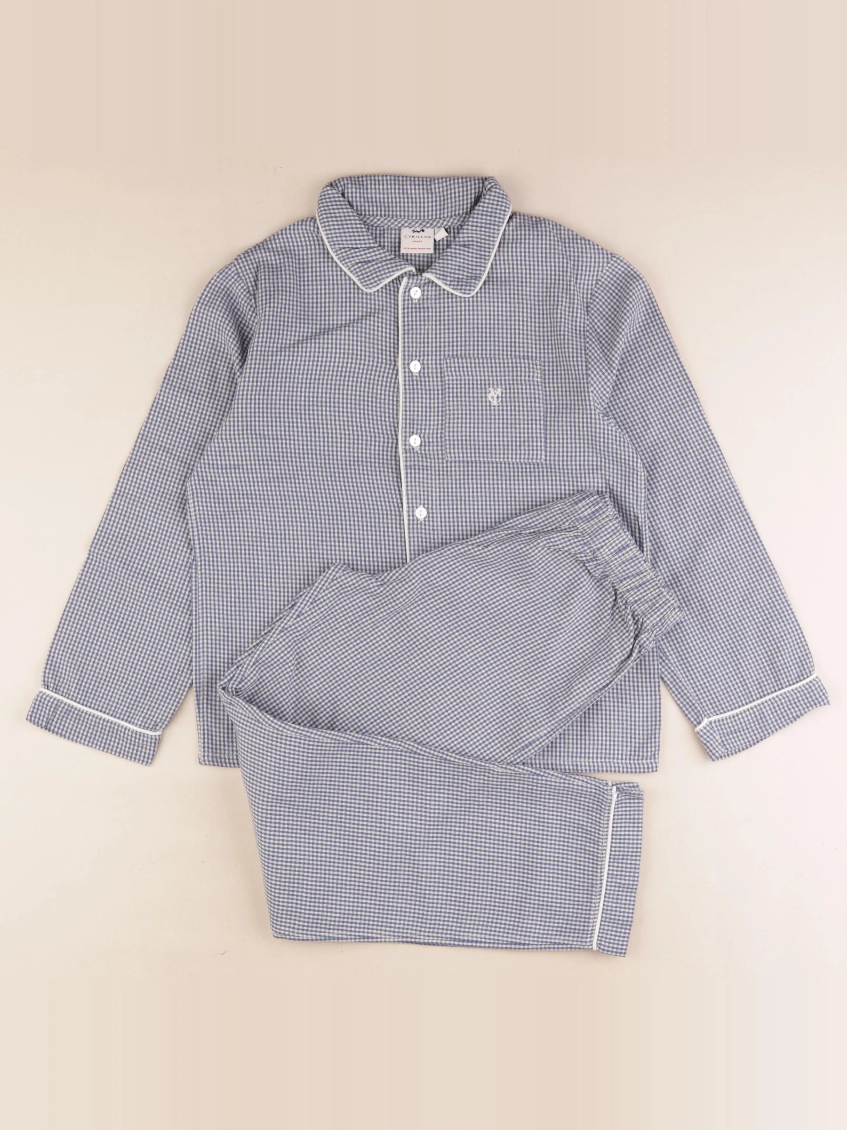 Cyrillus - pyjama coton bleu - 10 ans