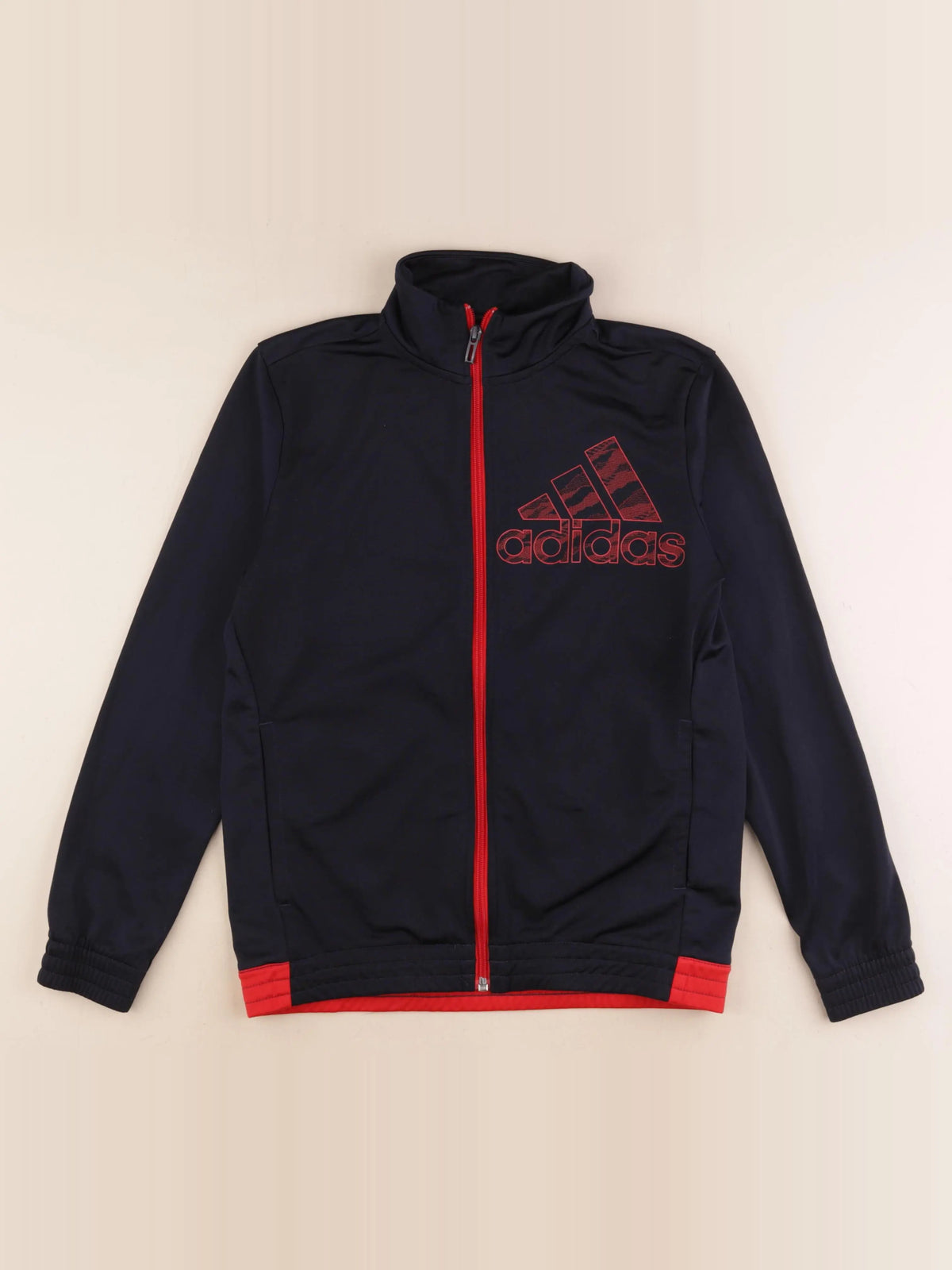 Adidas - sweat bleu, rouge - 11/12 ans