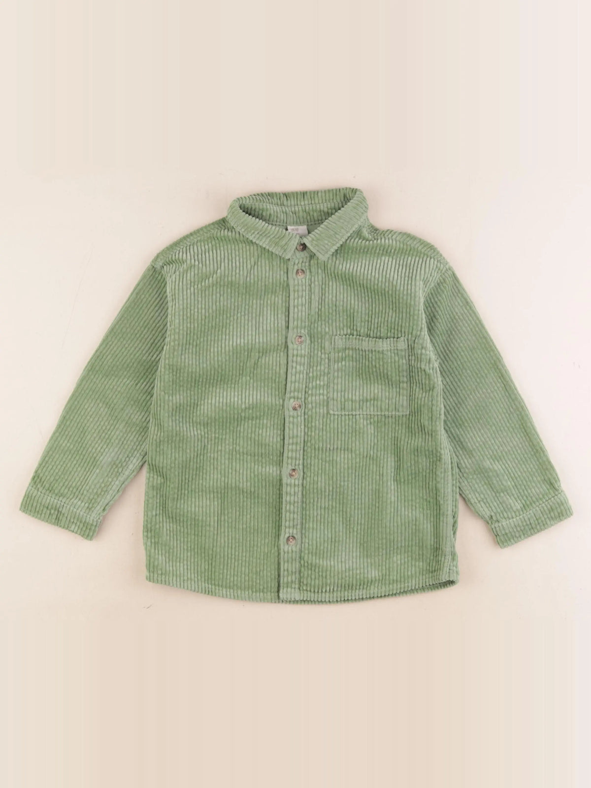 H&M - chemise vert - 3/4 ans
