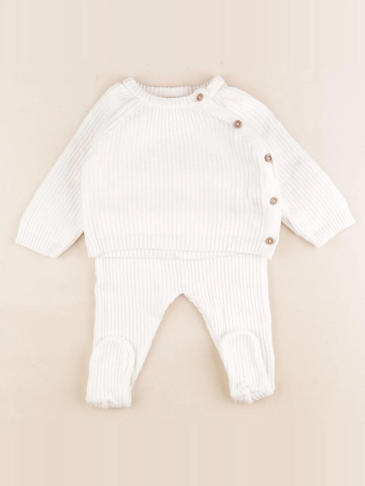 Cyrillus - ensemble beige - 6 mois