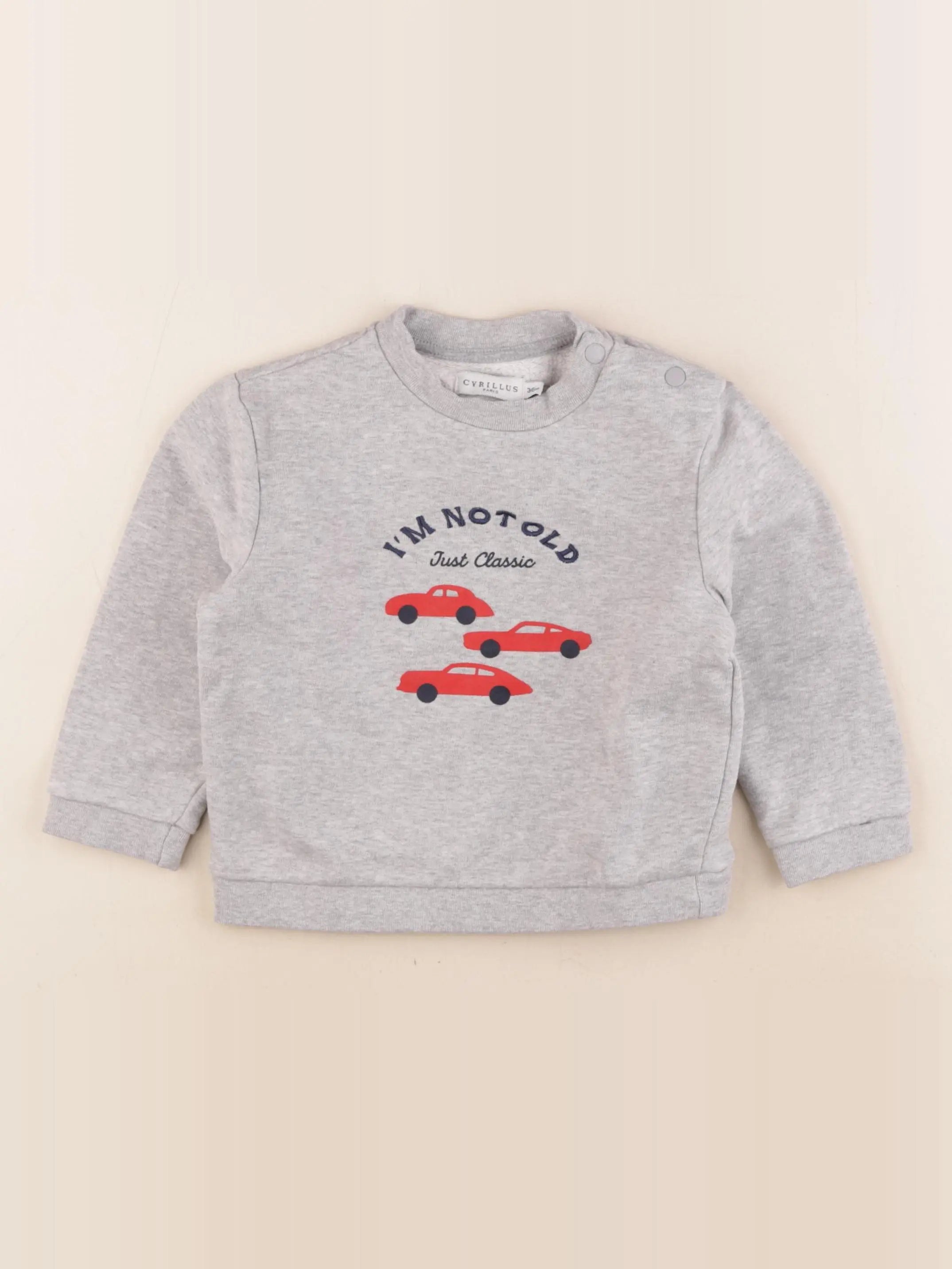 Cyrillus - sweat gris - 36 mois