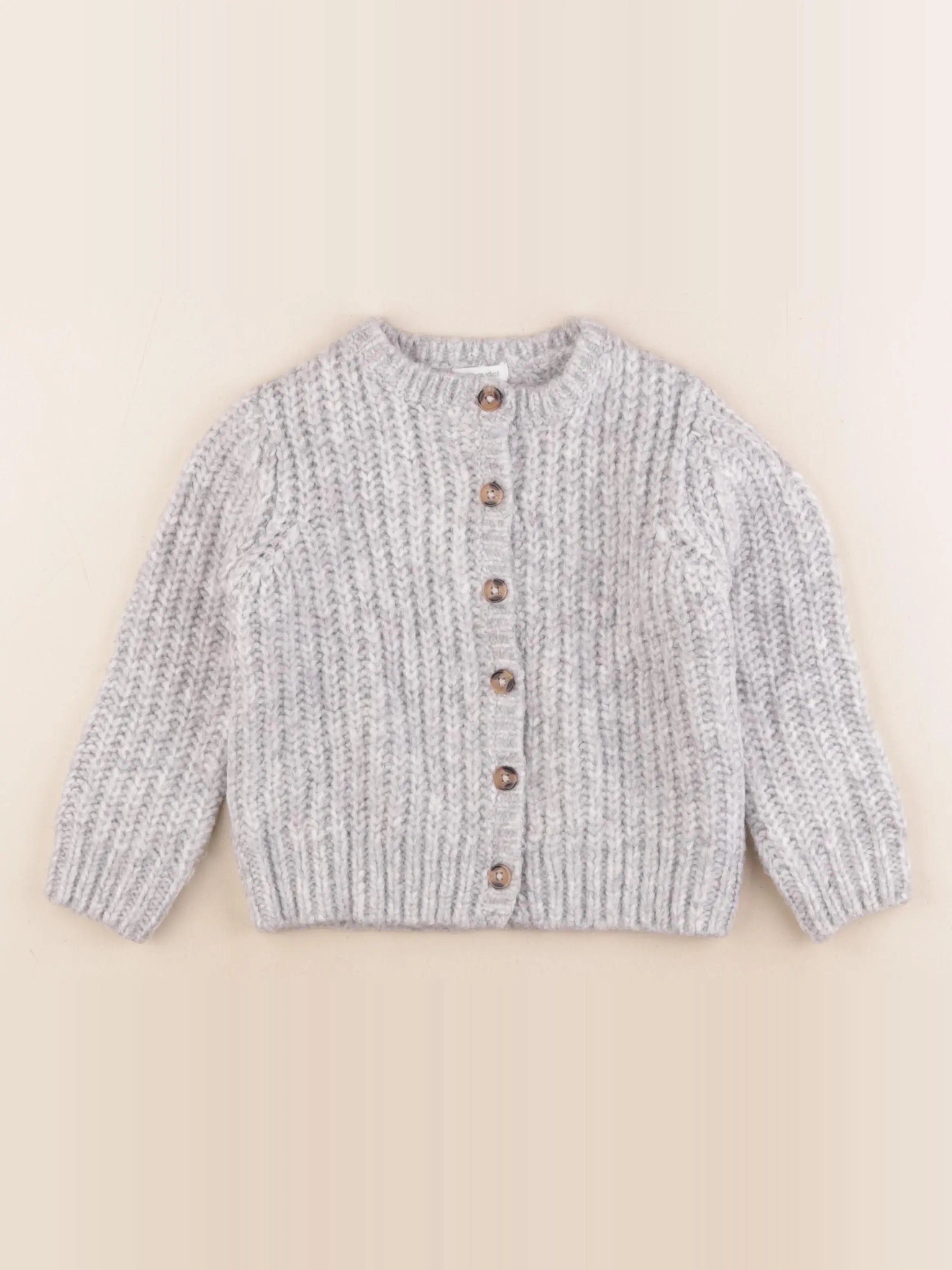 Vertbaudet - gilet gris - 5 ans
