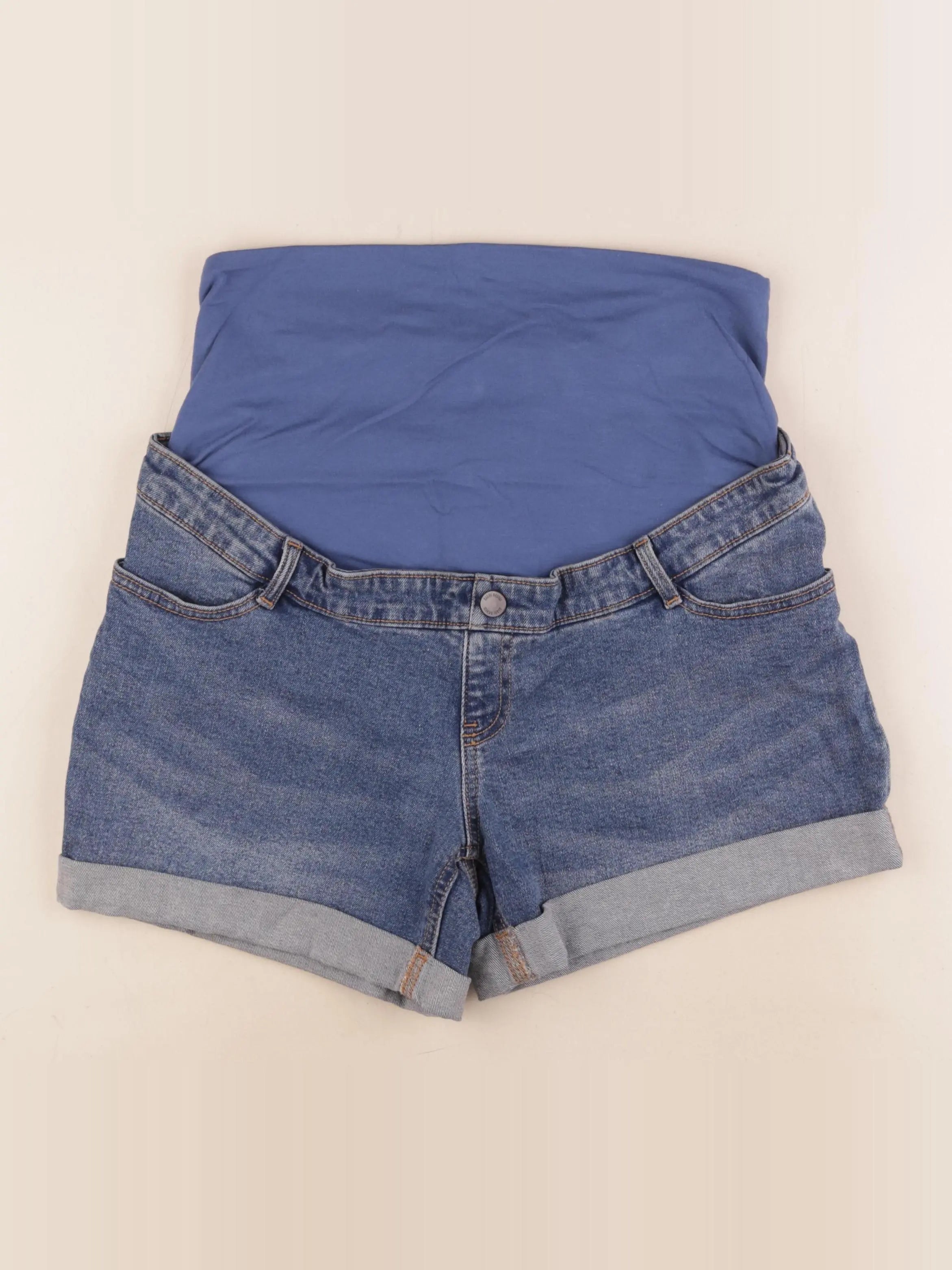 Kiabi - short grossesse bleu - 40