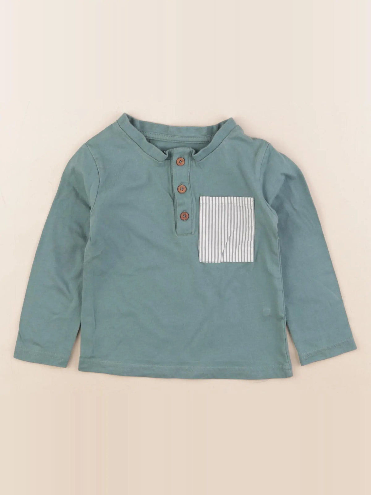 Vertbaudet - tee-shirt vert - 2 ans