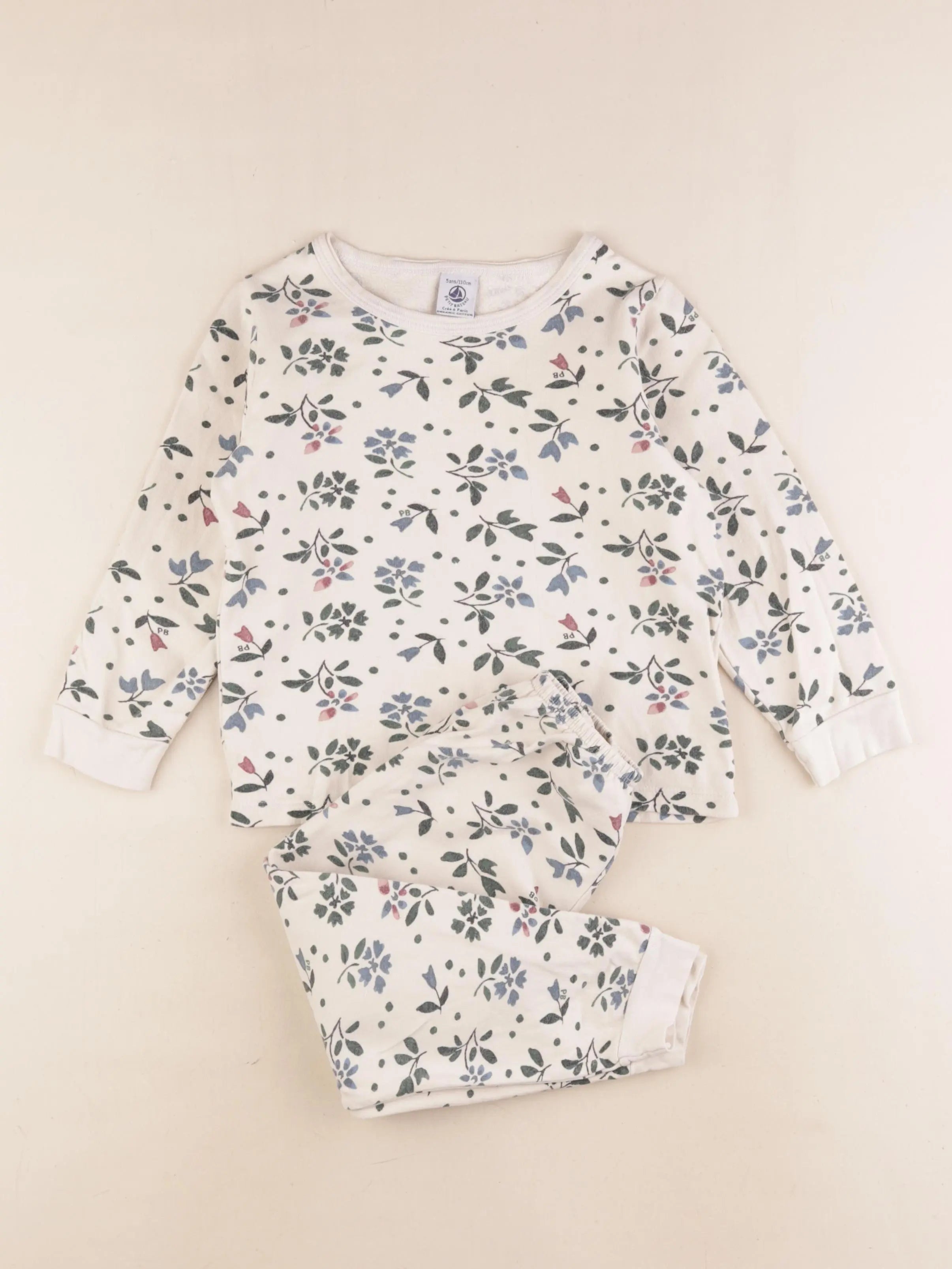 Petit Bateau - pyjama coton multicolore - 5 ans