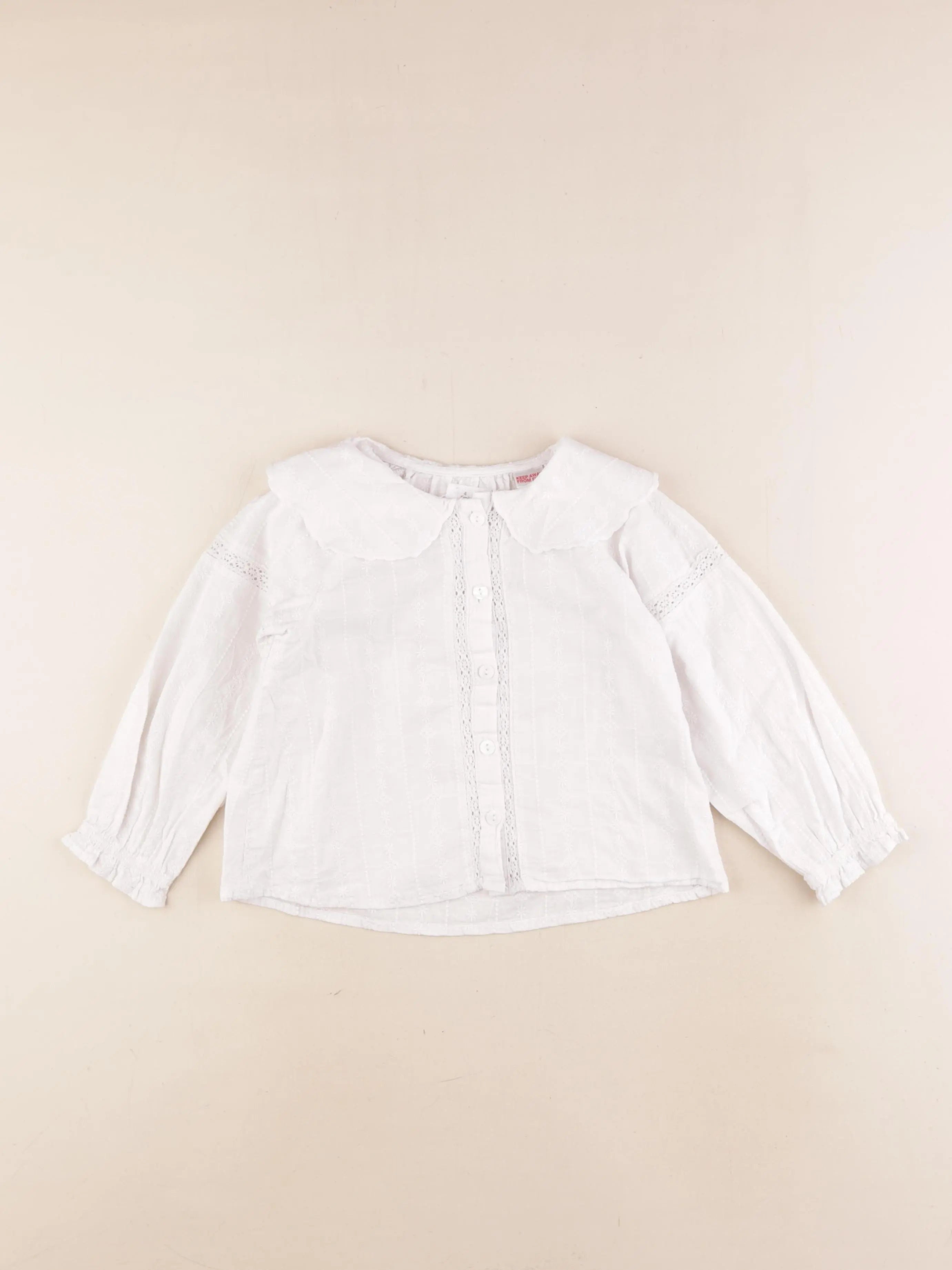 Zara - blouse blanc - 4 ans