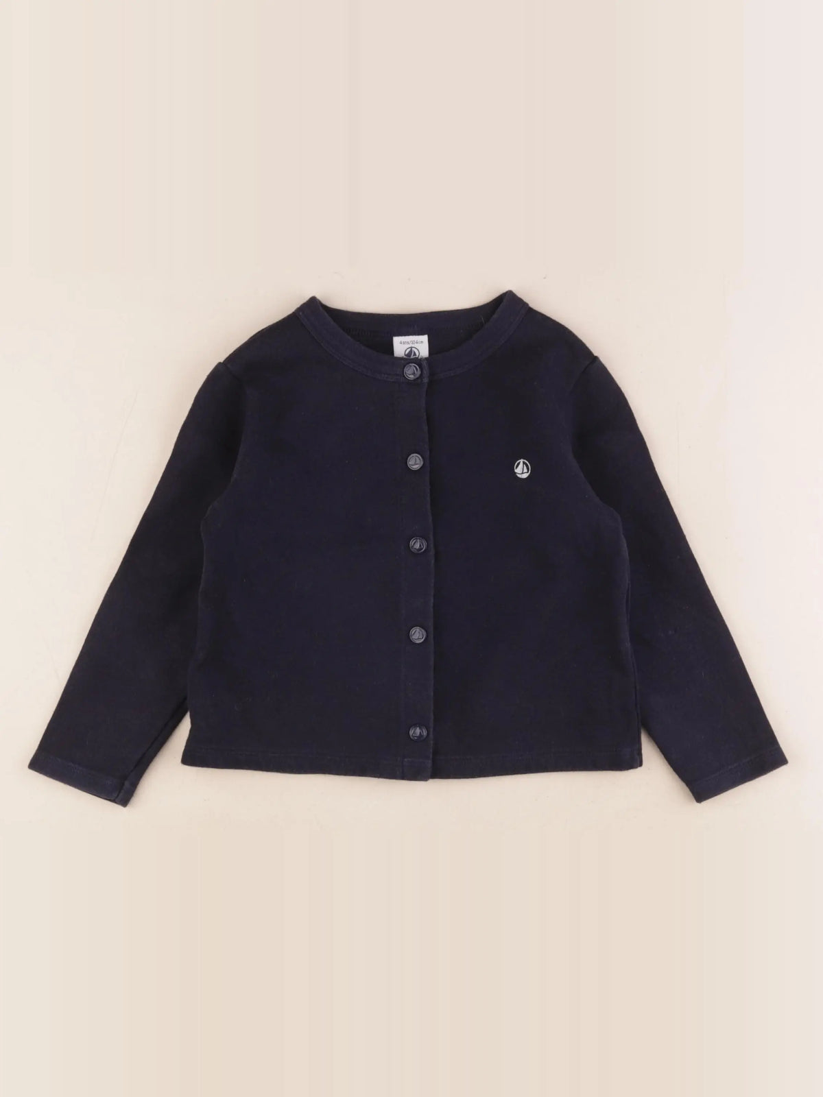 Petit Bateau - sweat bleu - 4 ans