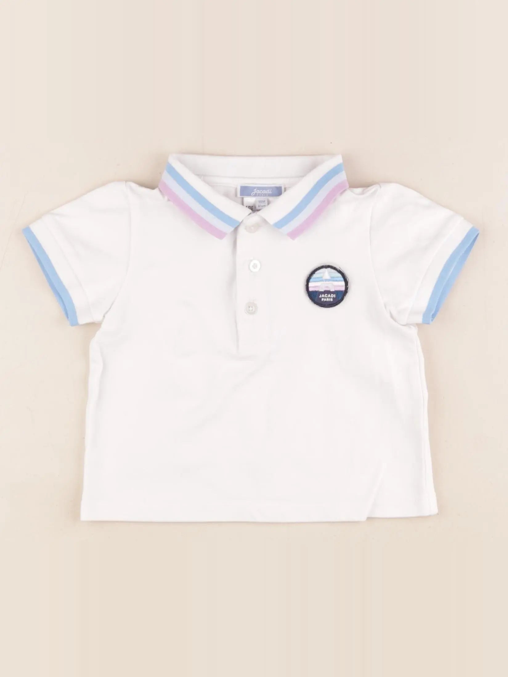 Jacadi - polo blanc - 18 mois