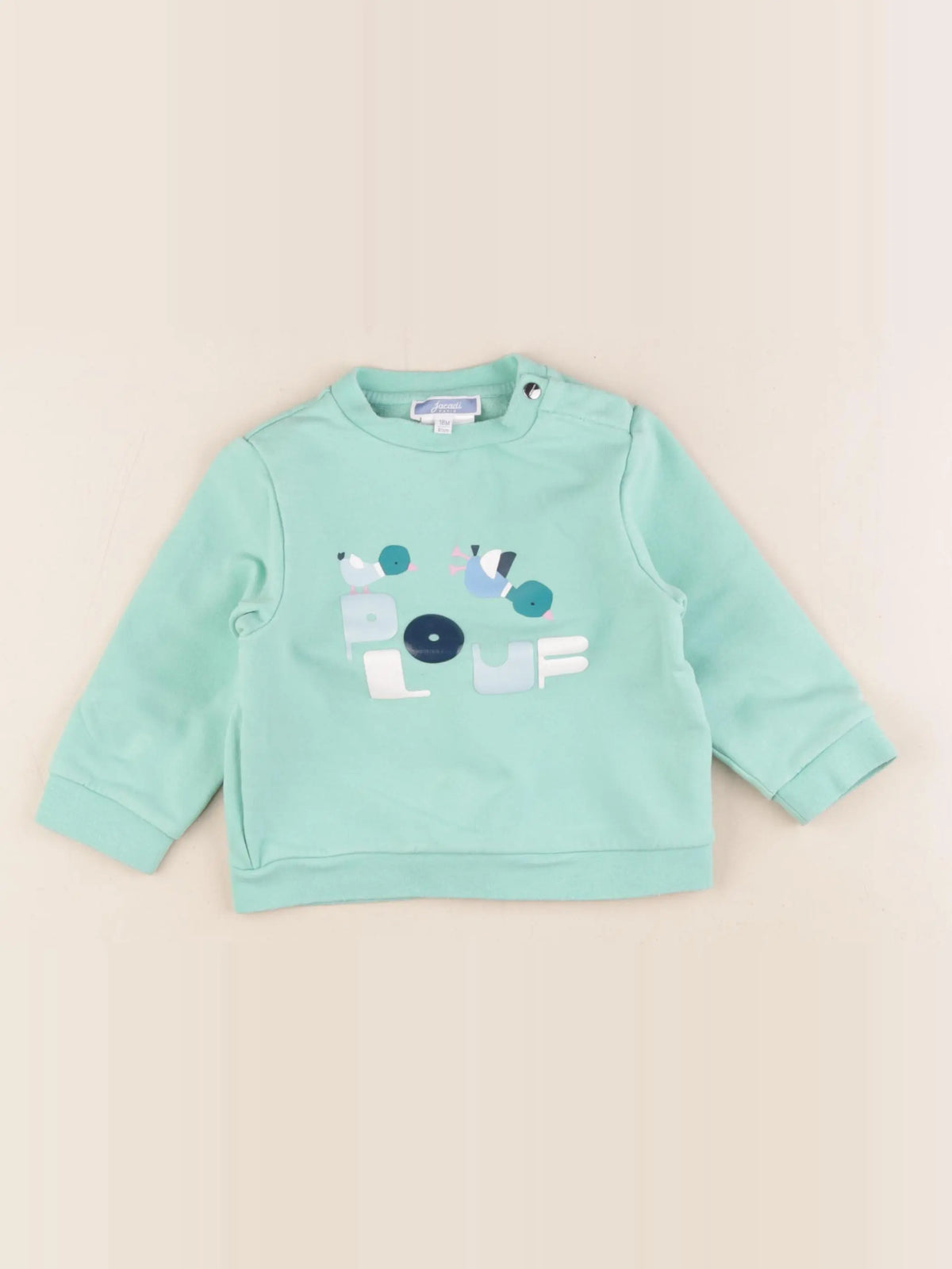 Jacadi - sweat vert - 18 mois