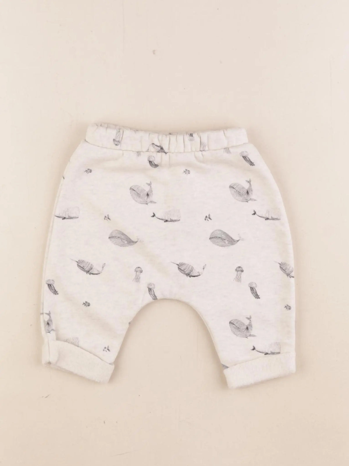 Vertbaudet - sarouel beige - 3 mois