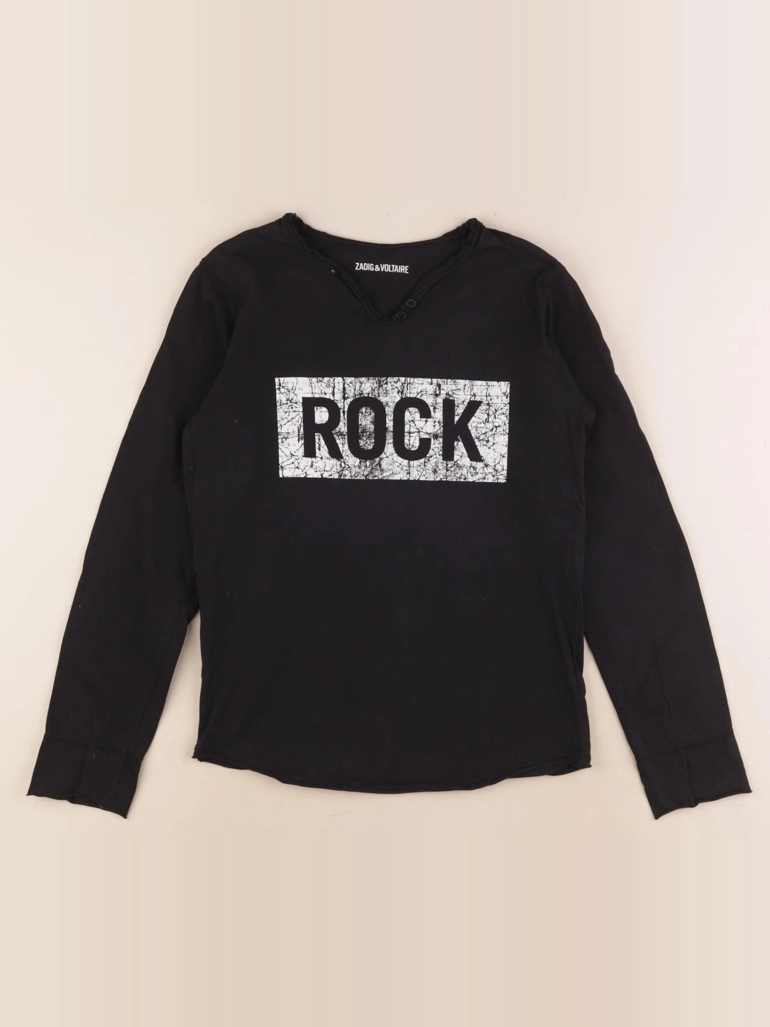 Zadig & Voltaire - tee-shirt noir - 10 ans