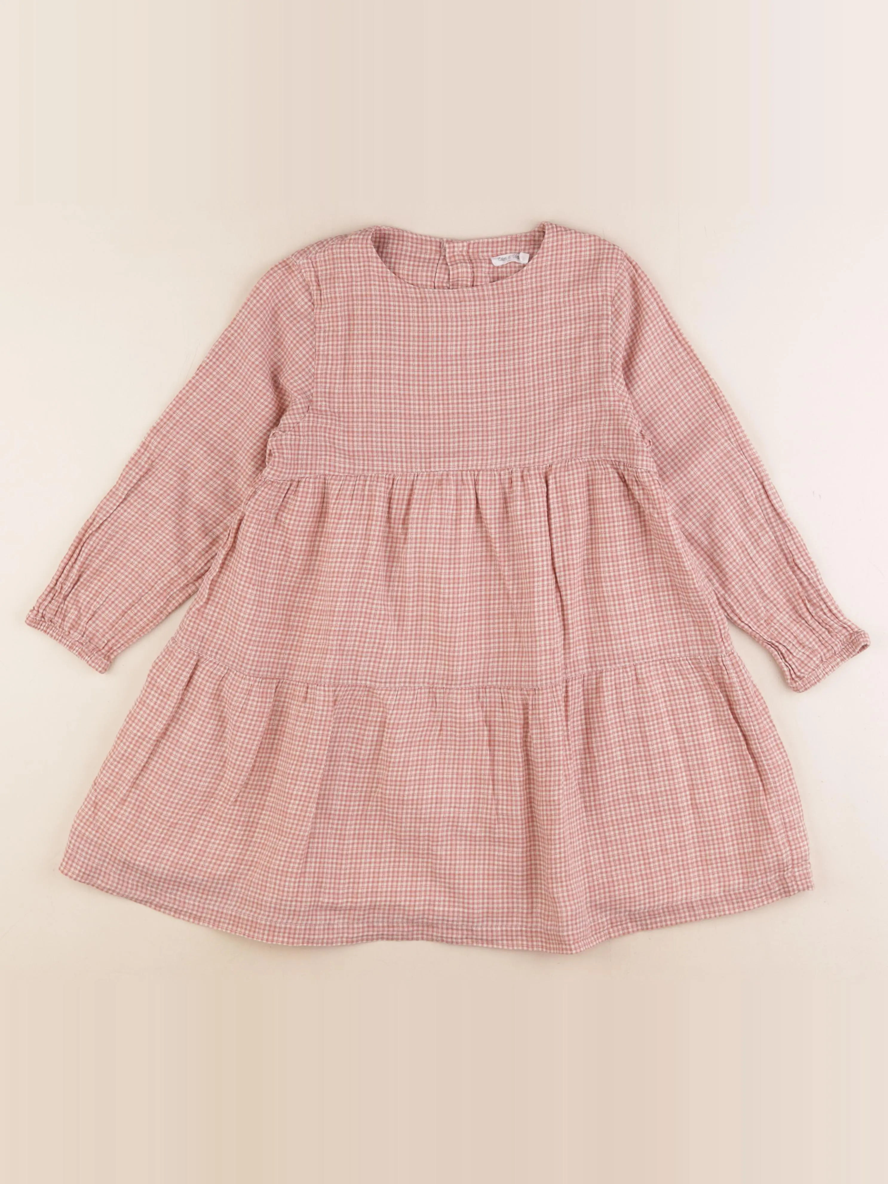 Eden & Victor - robe rose - 8 ans