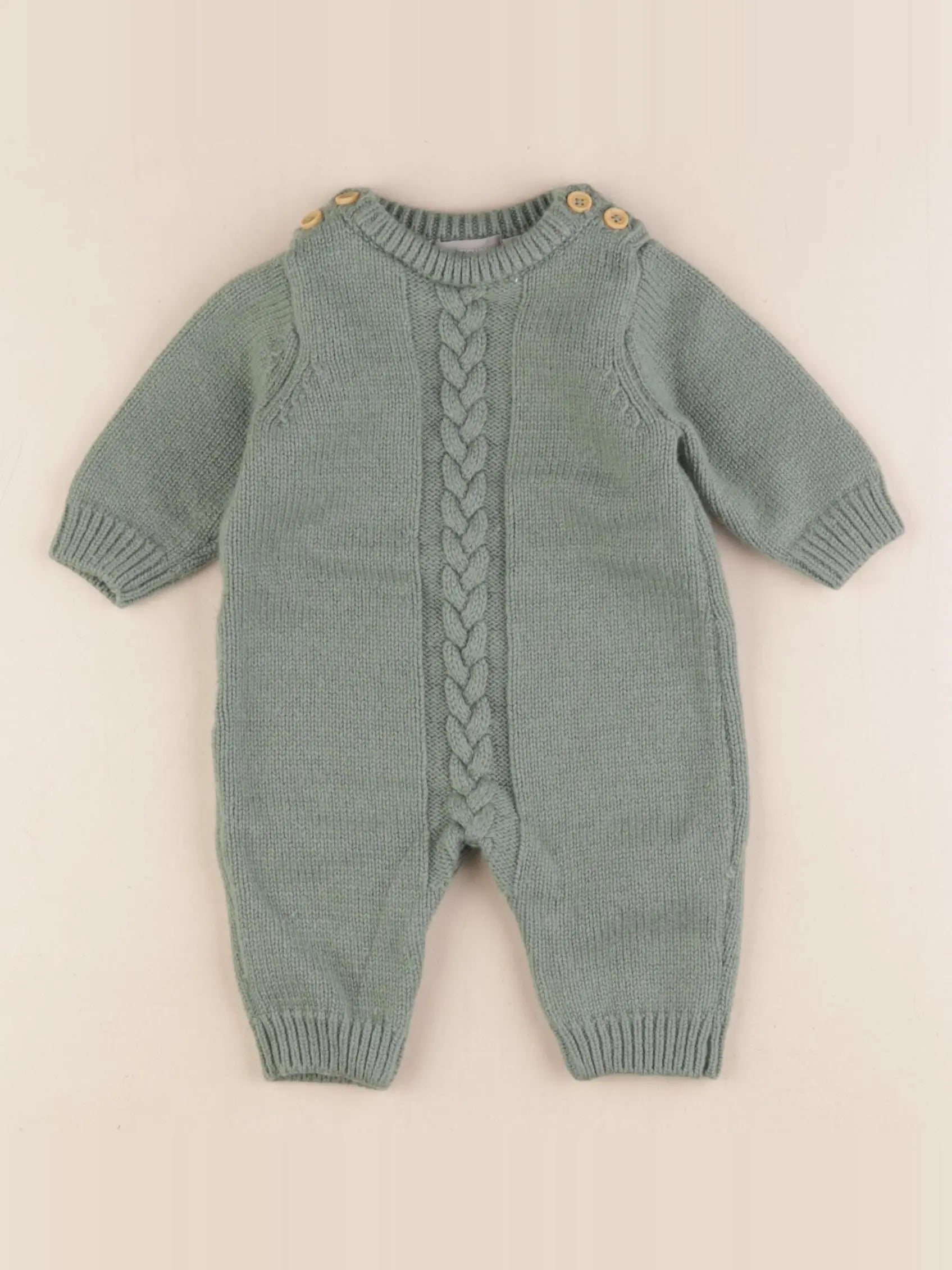 Boutchou - combinaison vert - 1 mois