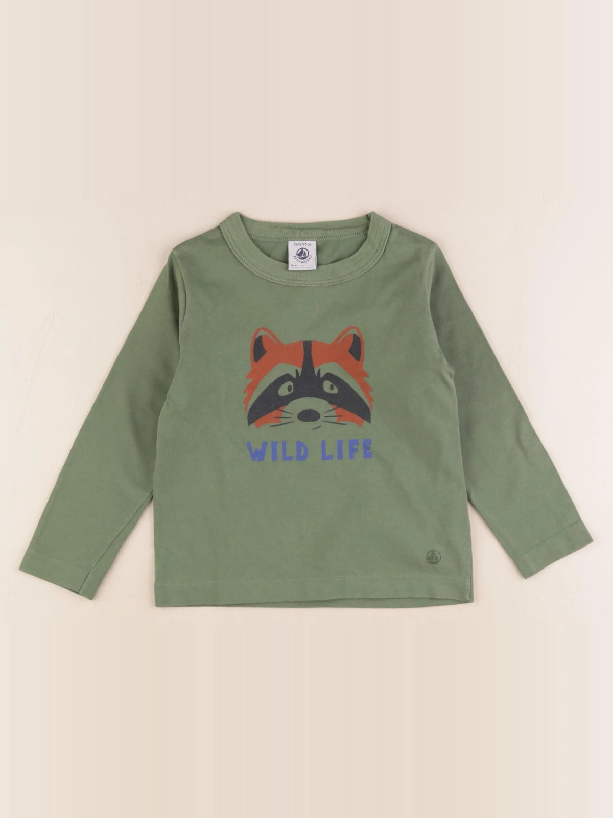 Petit Bateau - tee-shirt vert - 3 ans