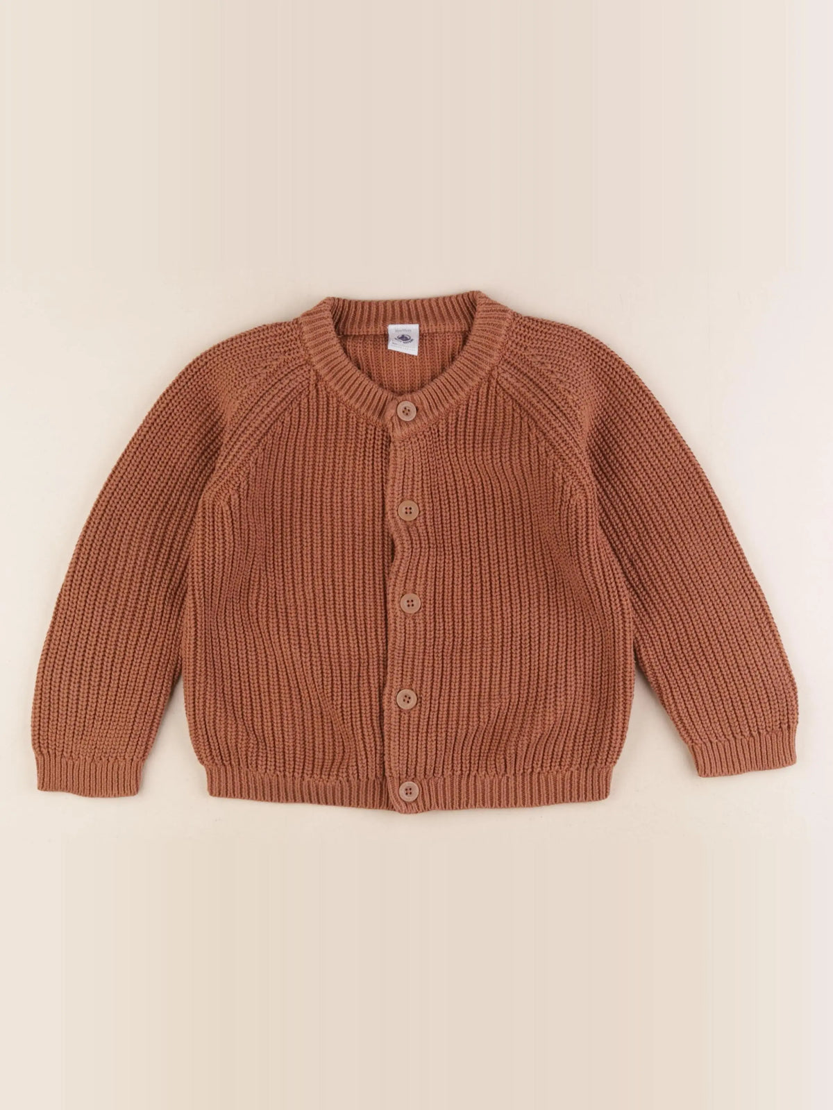 Petit Bateau - gilet marron - 36 mois