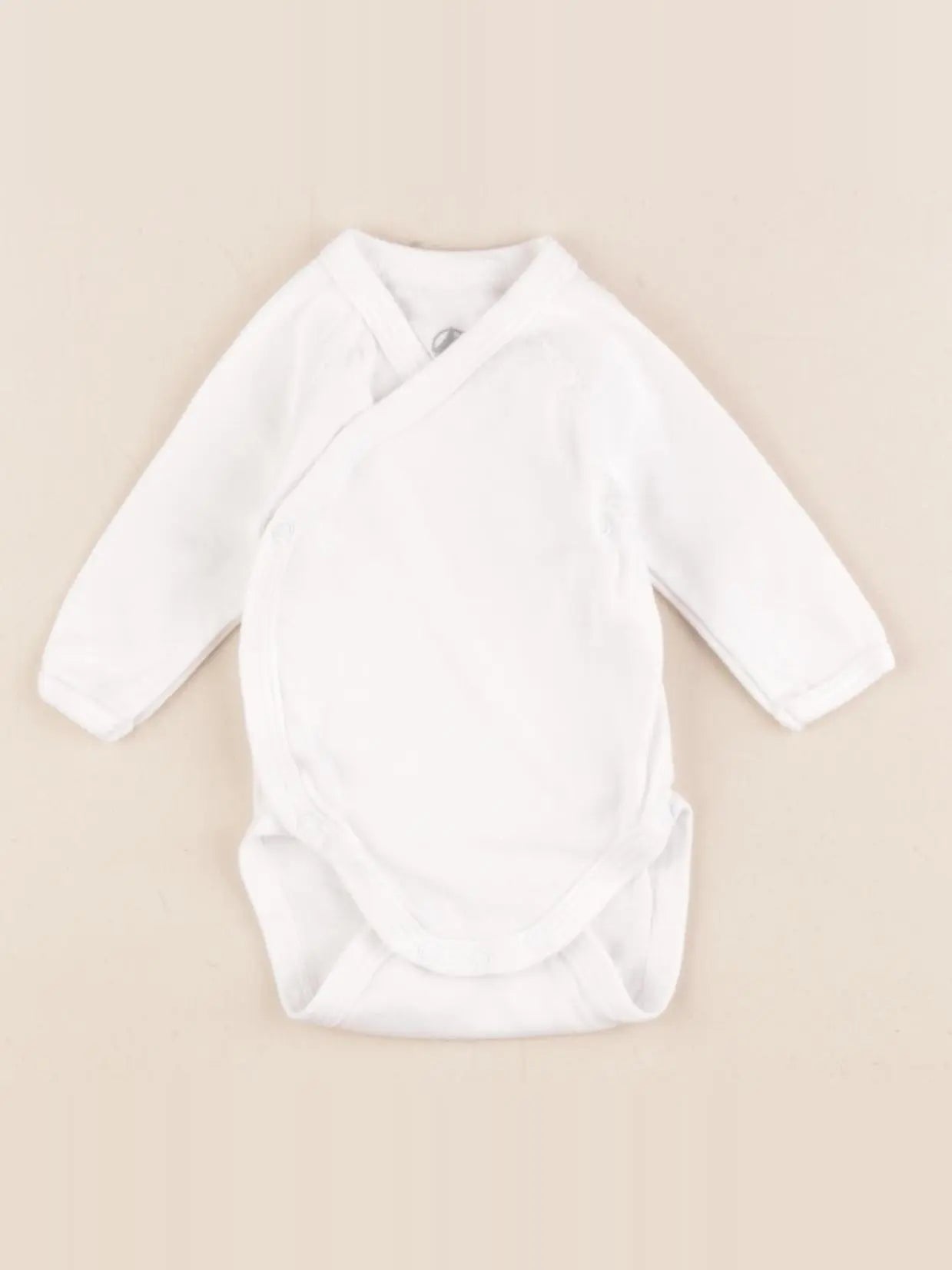 Petit Bateau - body blanc - 0 mois