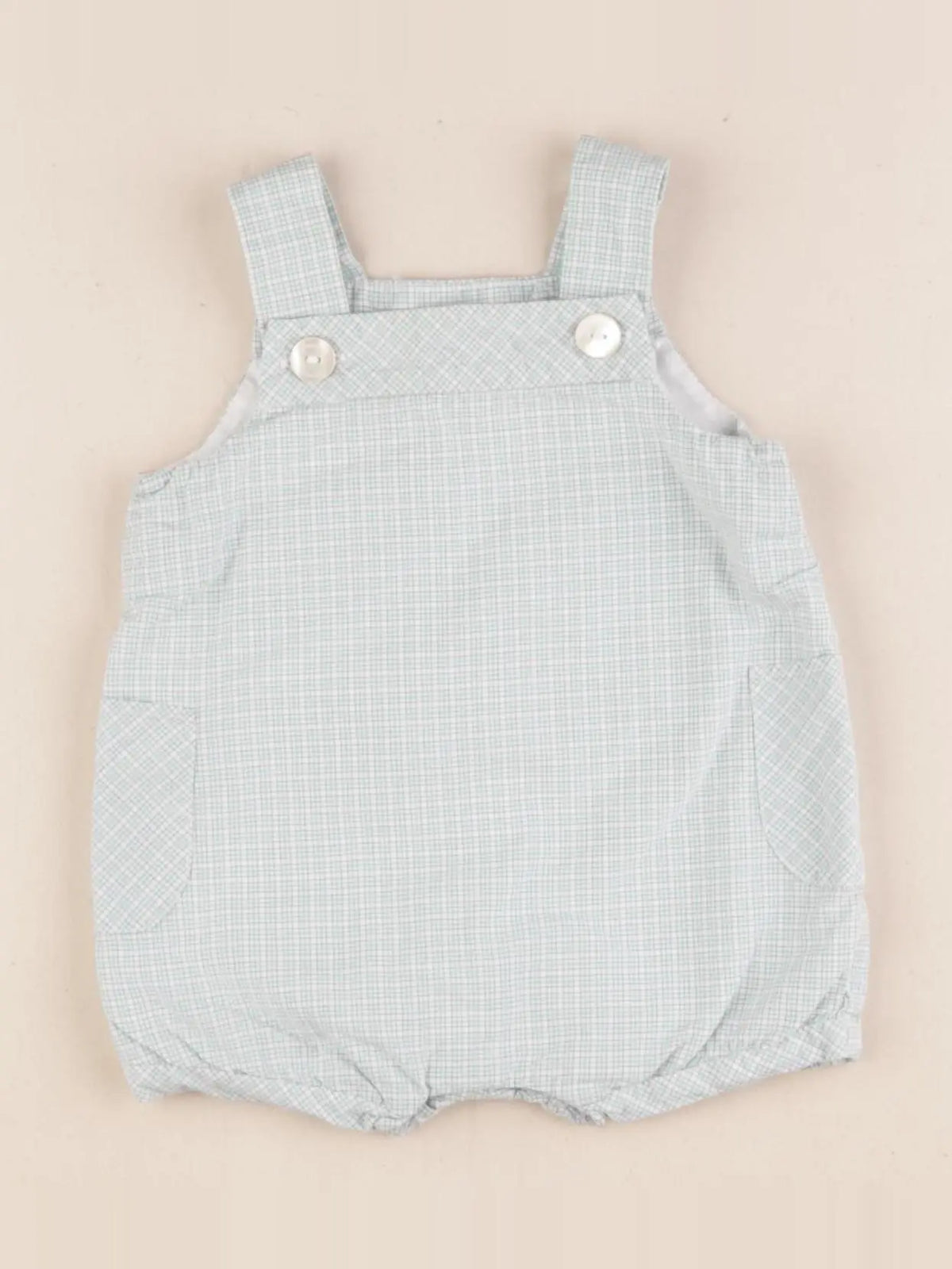 Jacadi - combinaison bleu, blanc - 1 mois