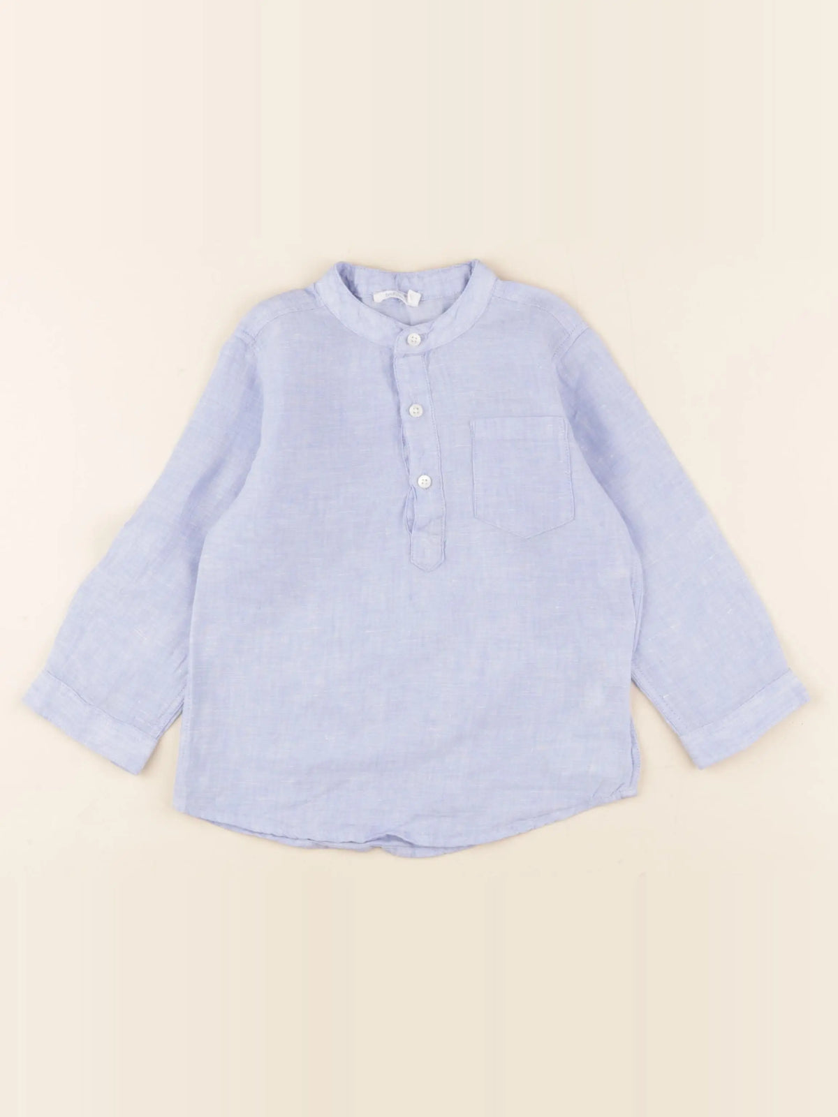 Boutchou - chemise bleu - 24 mois