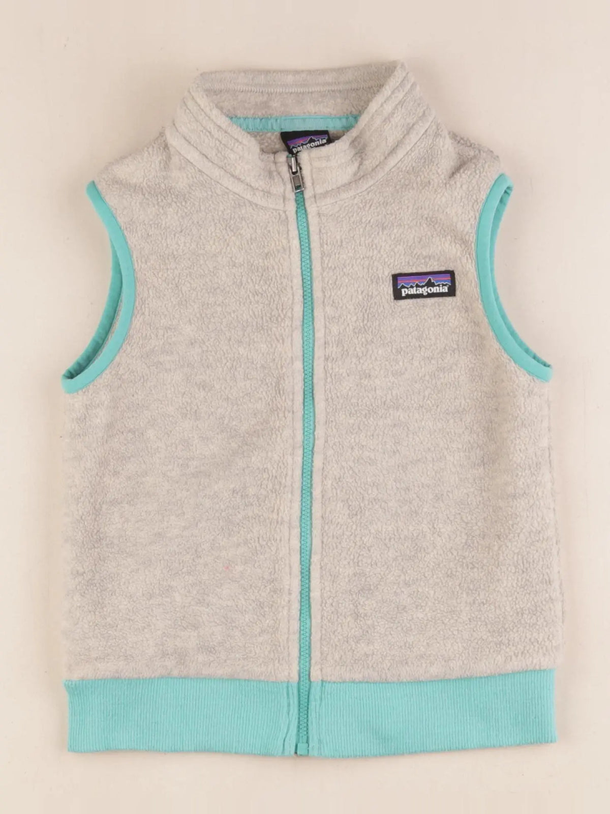 Patagonia - gilet vert, beige - 3 ans